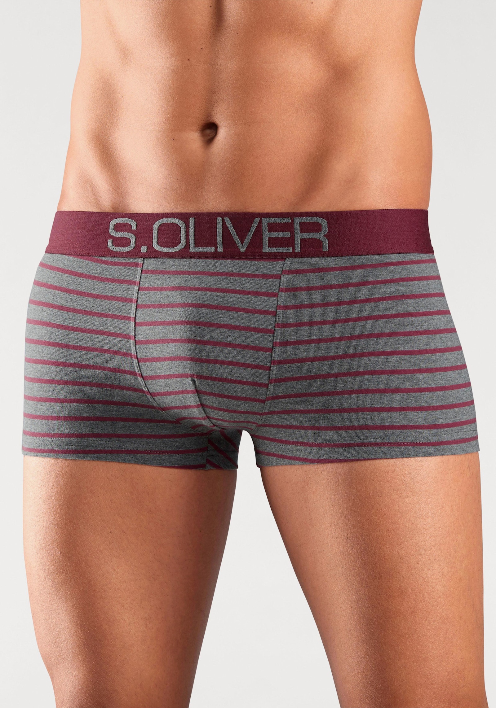 s.Oliver Hipster - grau-bordeaux-gestreift / grau-khaki-gestreift / grau-blau-gestreift / grau-anthrazit-gestreift