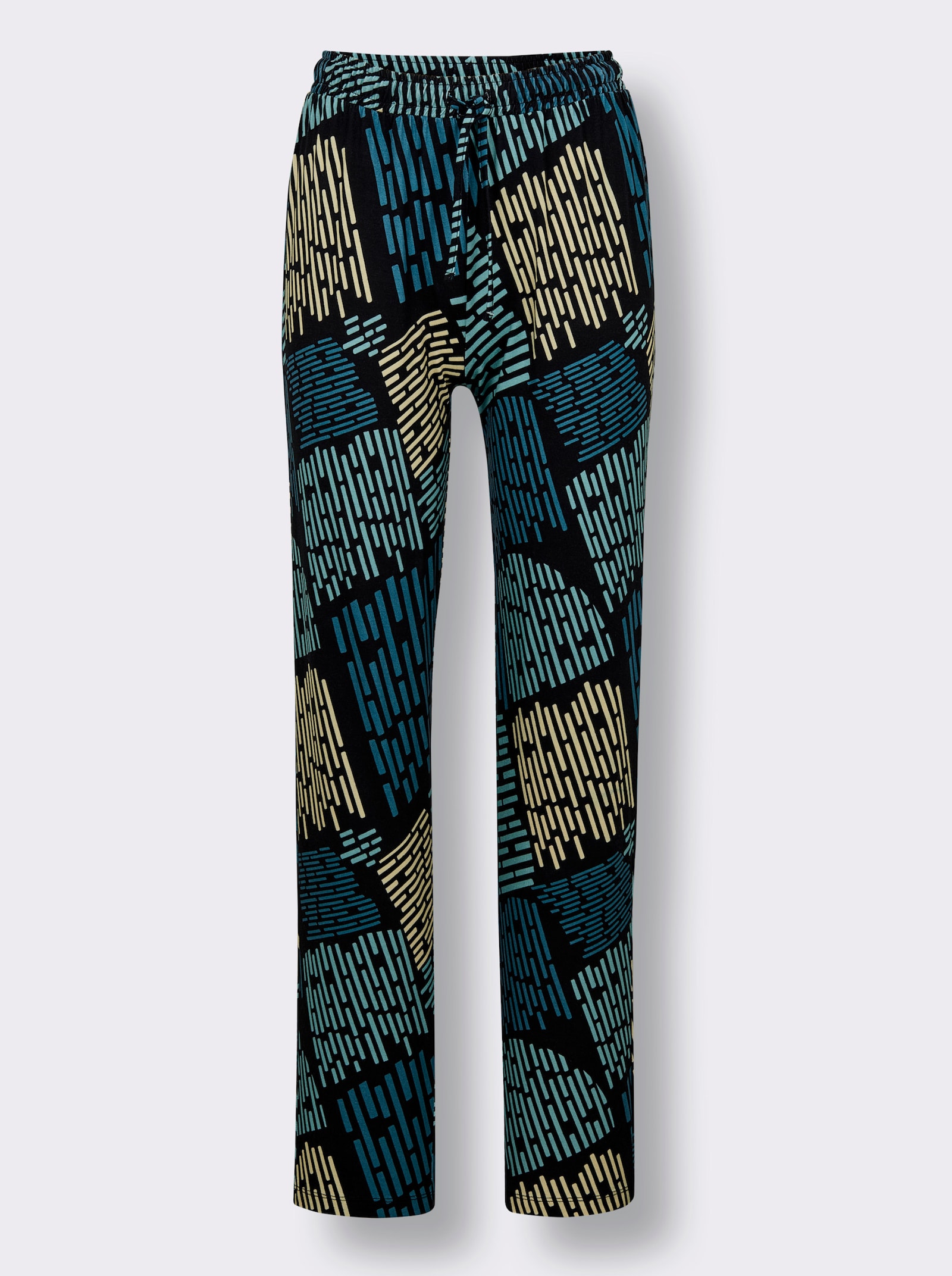 feel good Strandhose - weiß-schwarz-topas