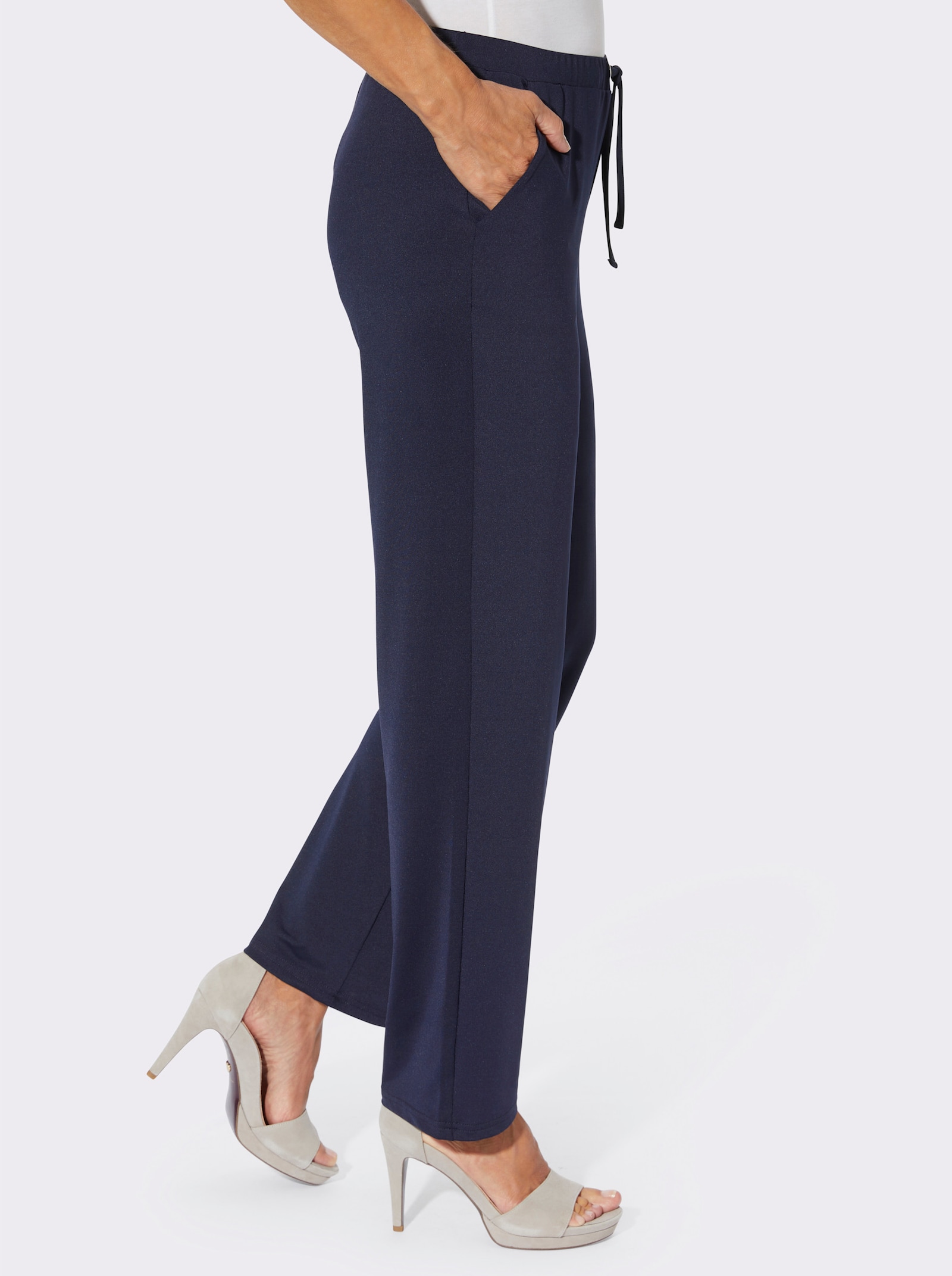 Jerseyhose in leichter Qualität - marine