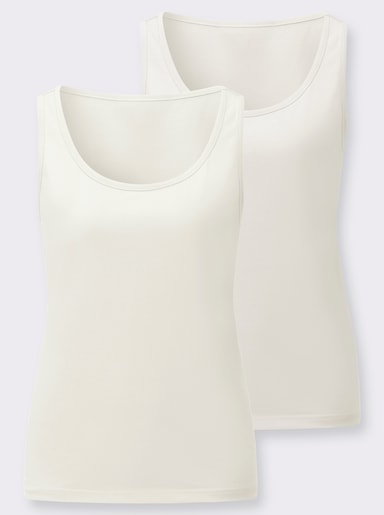 Shirttop - ecru + ecru