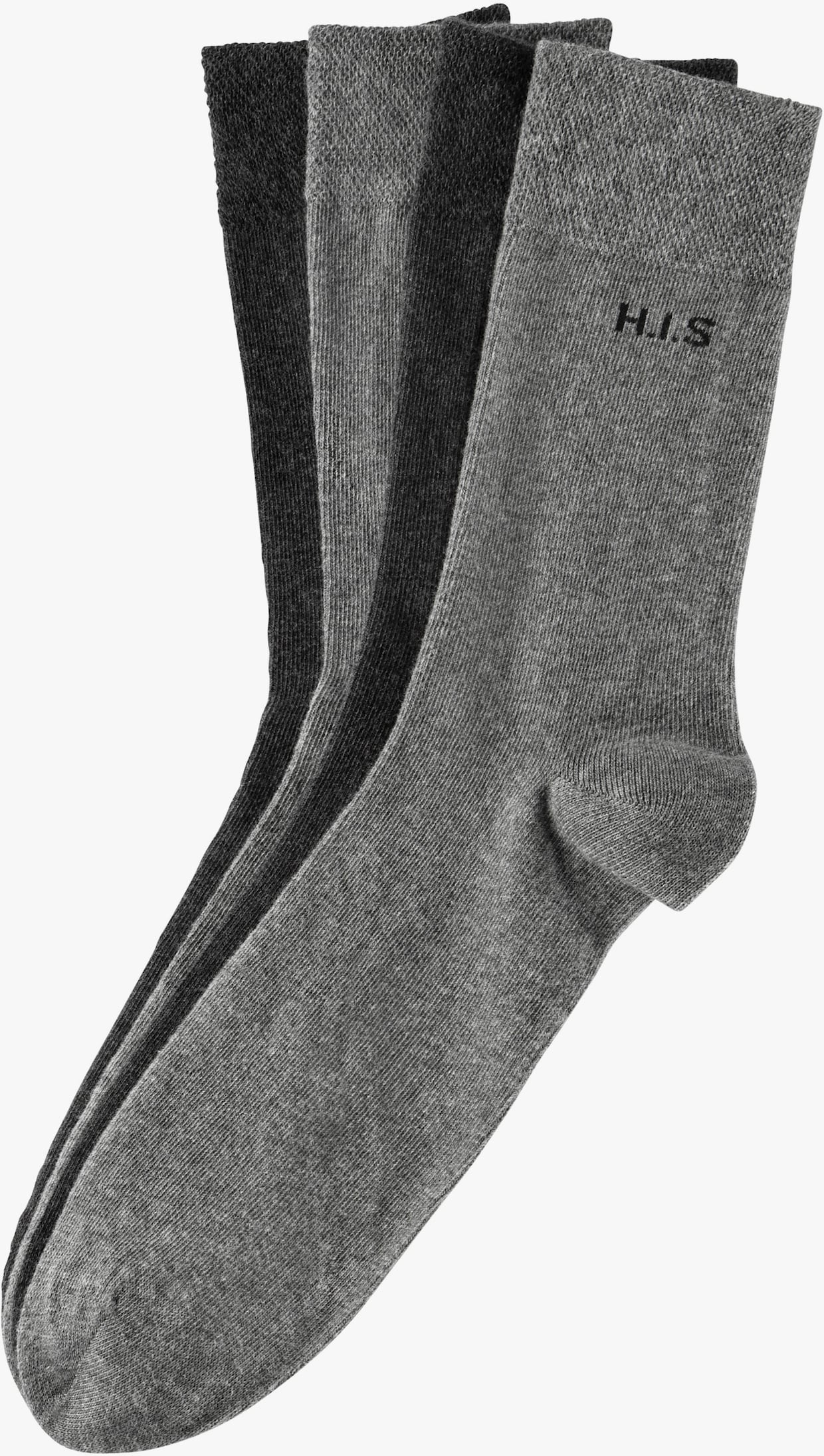 H.I.S Socken - 2x grau, 2x anthrazit