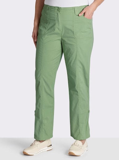 Hose mit krempelbaren Beinen - eucalyptus
