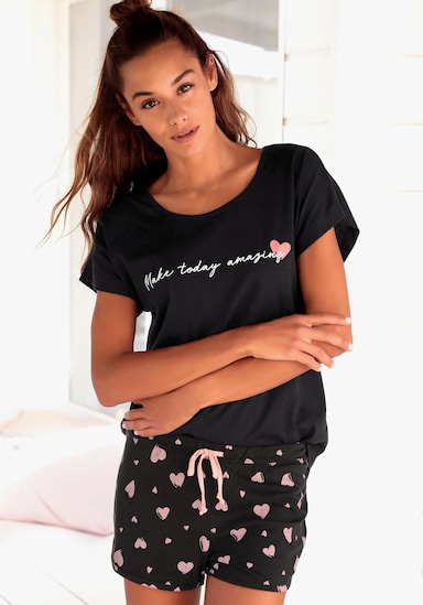 Vivance Dreams Pyjama court - noir