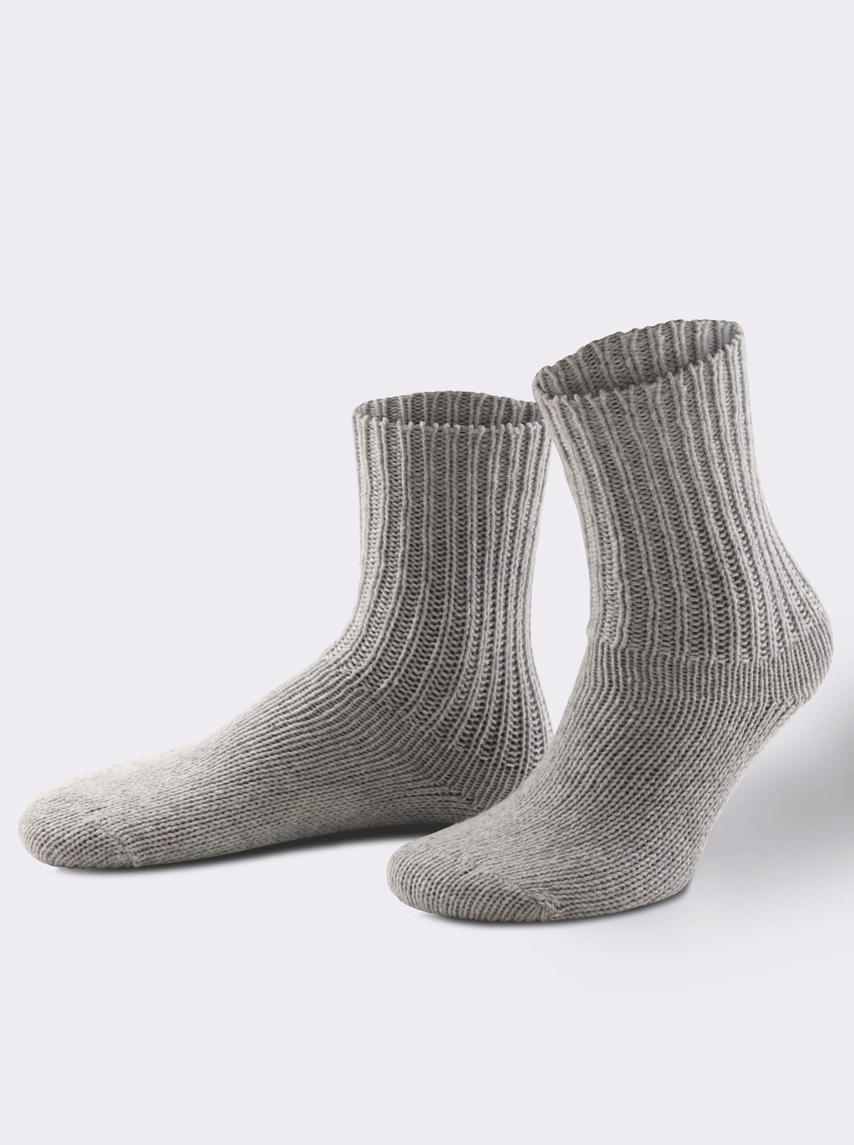 wäschepur Dámske ponožky - sivo-melanžová