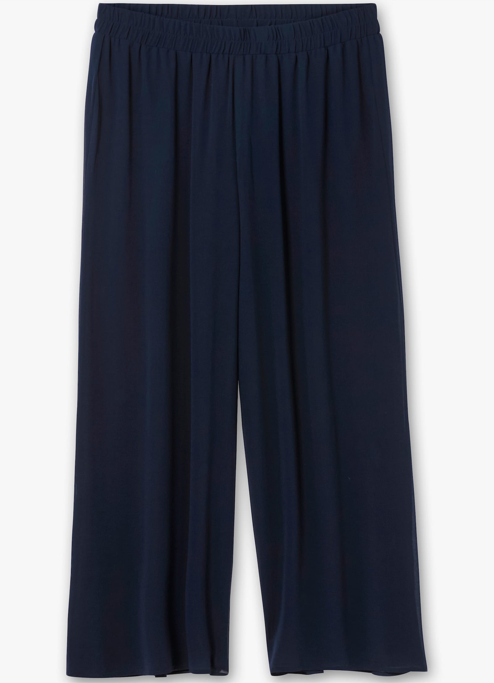 sheego Palazzohose aus Chiffon, im Lagenlook - marine