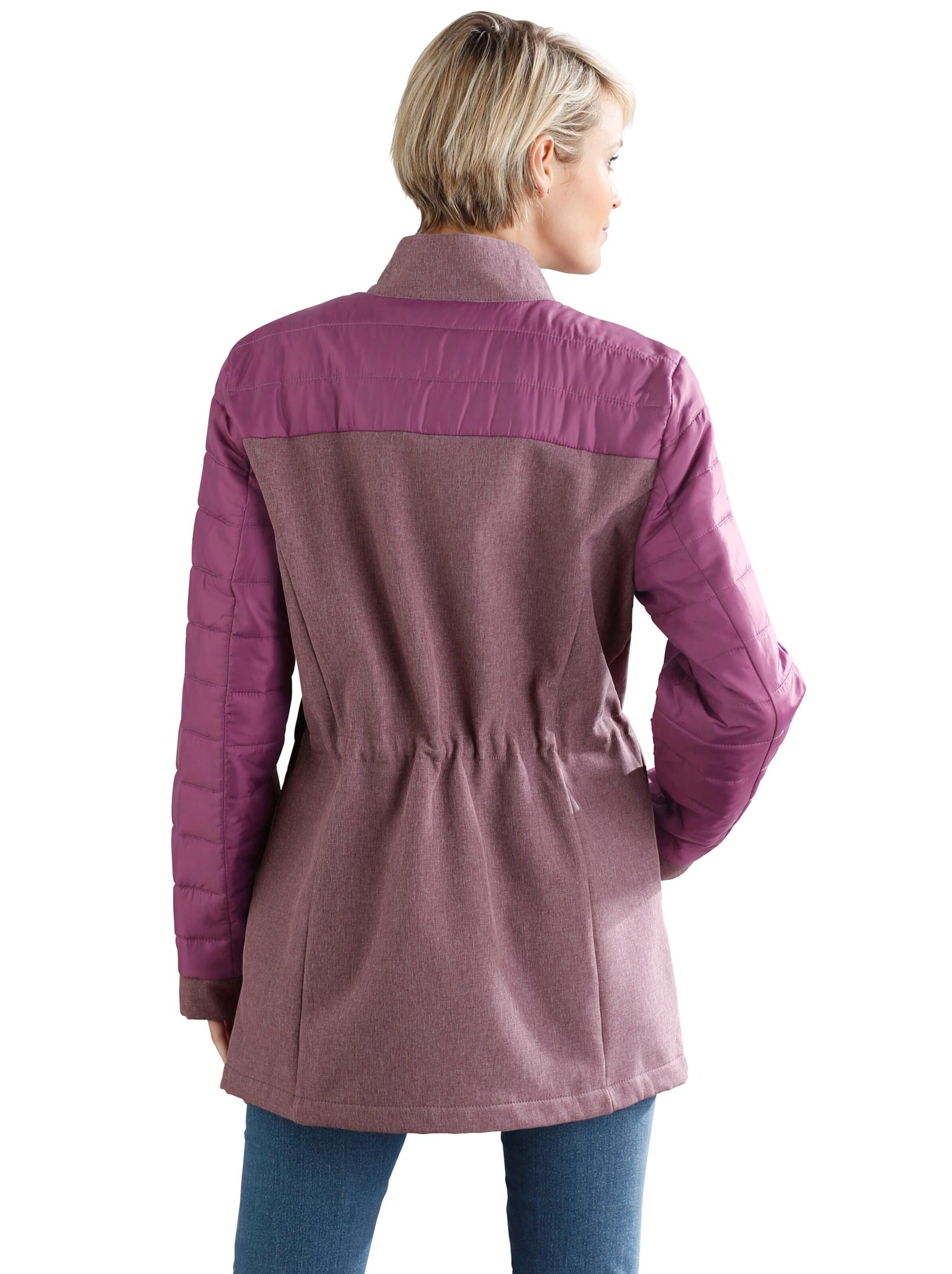 Jacke - pflaume-meliert