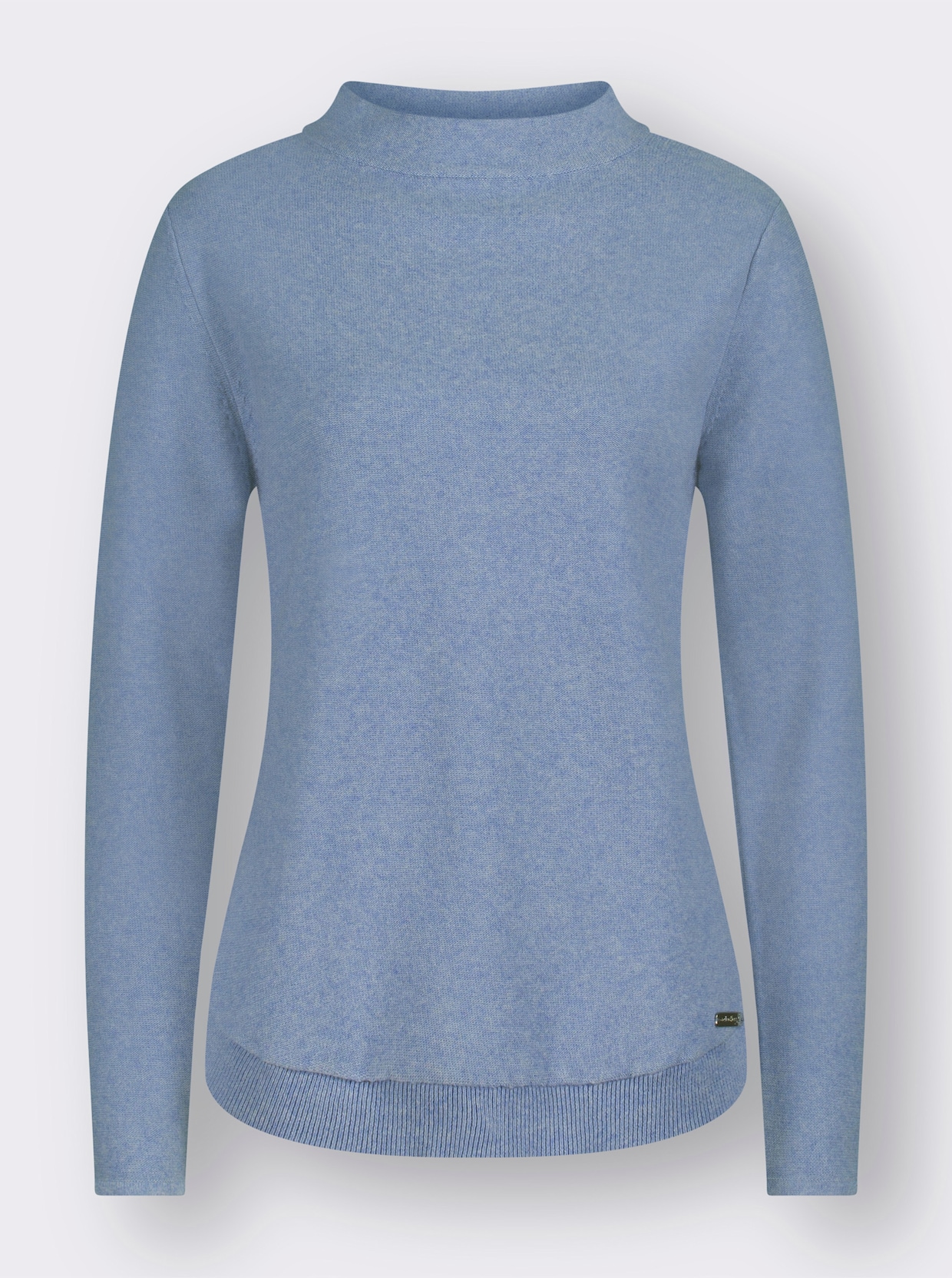 Langarm-Pullover - bleu-meliert