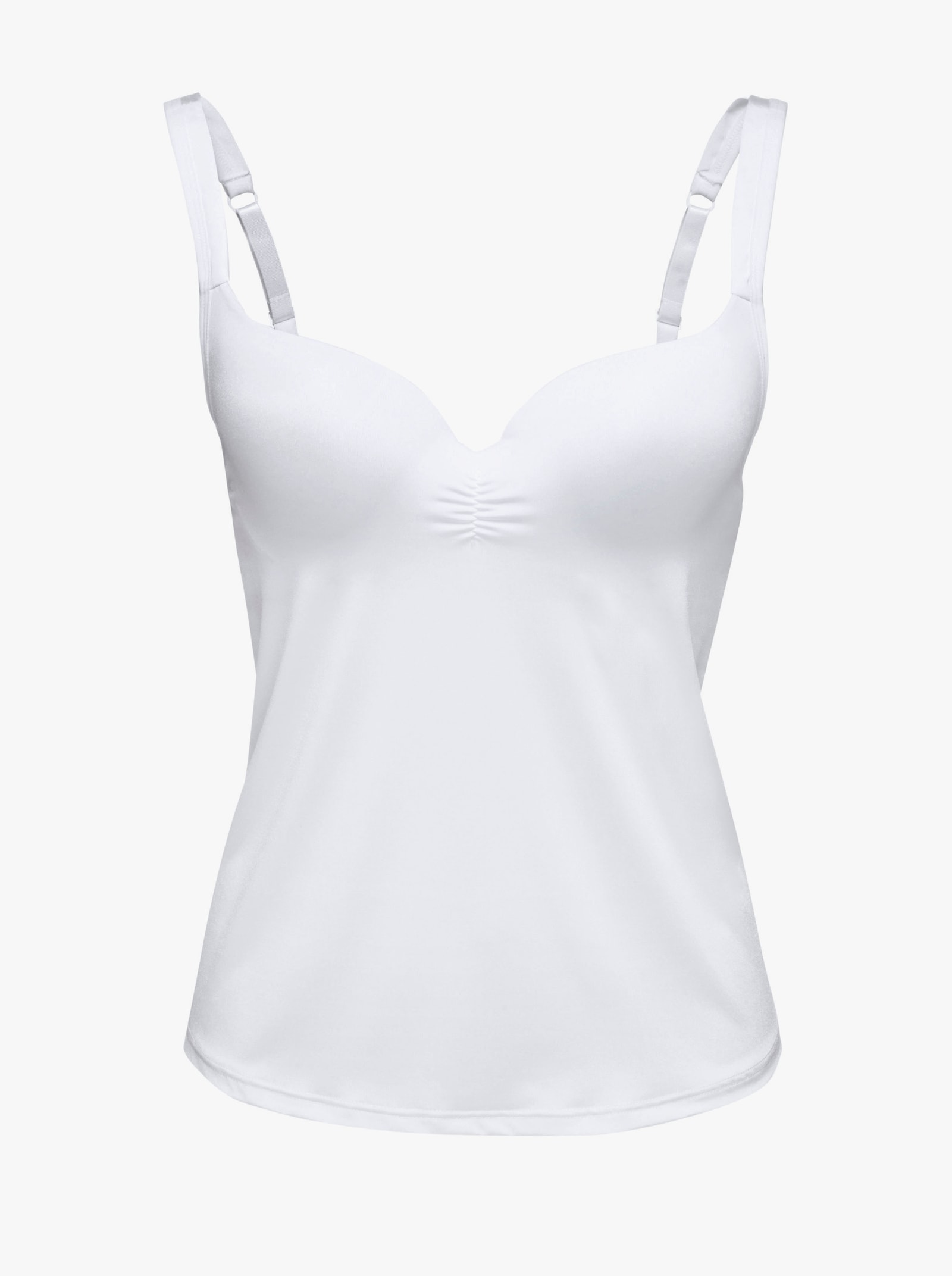 Viania Behahemd met voorgevormde cups - wit