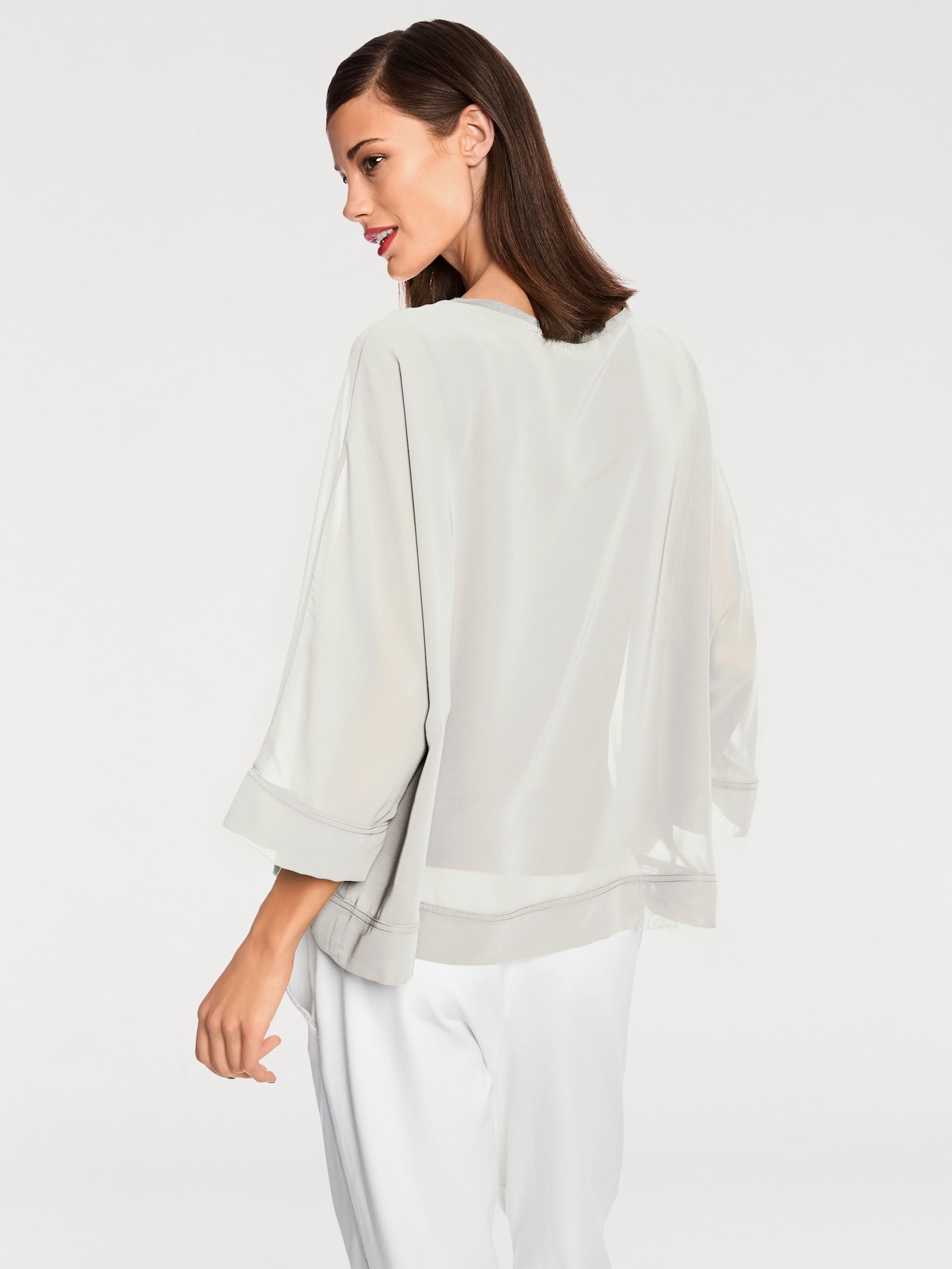 heine Blusenshirt mit Fledermausärmeln - ecru