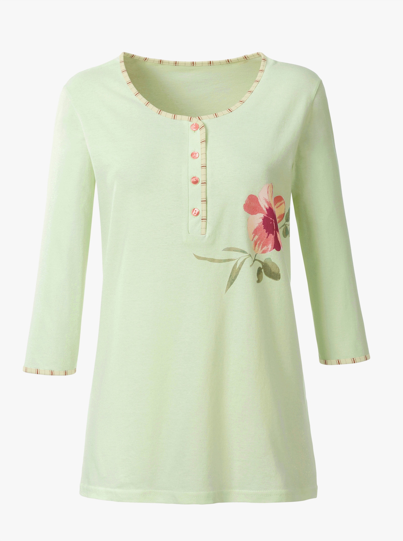 Ascafa Schlafanzüge im Doppelpack, Baumwolle - apricot + lind