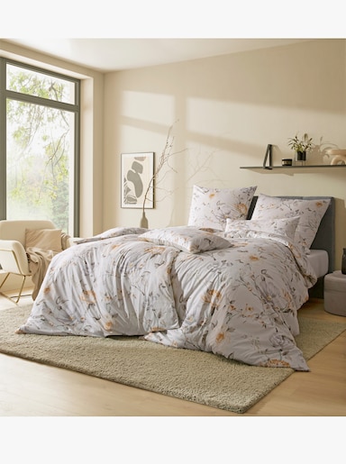 Estella Bettwäsche - champagner-gelb-bedruckt