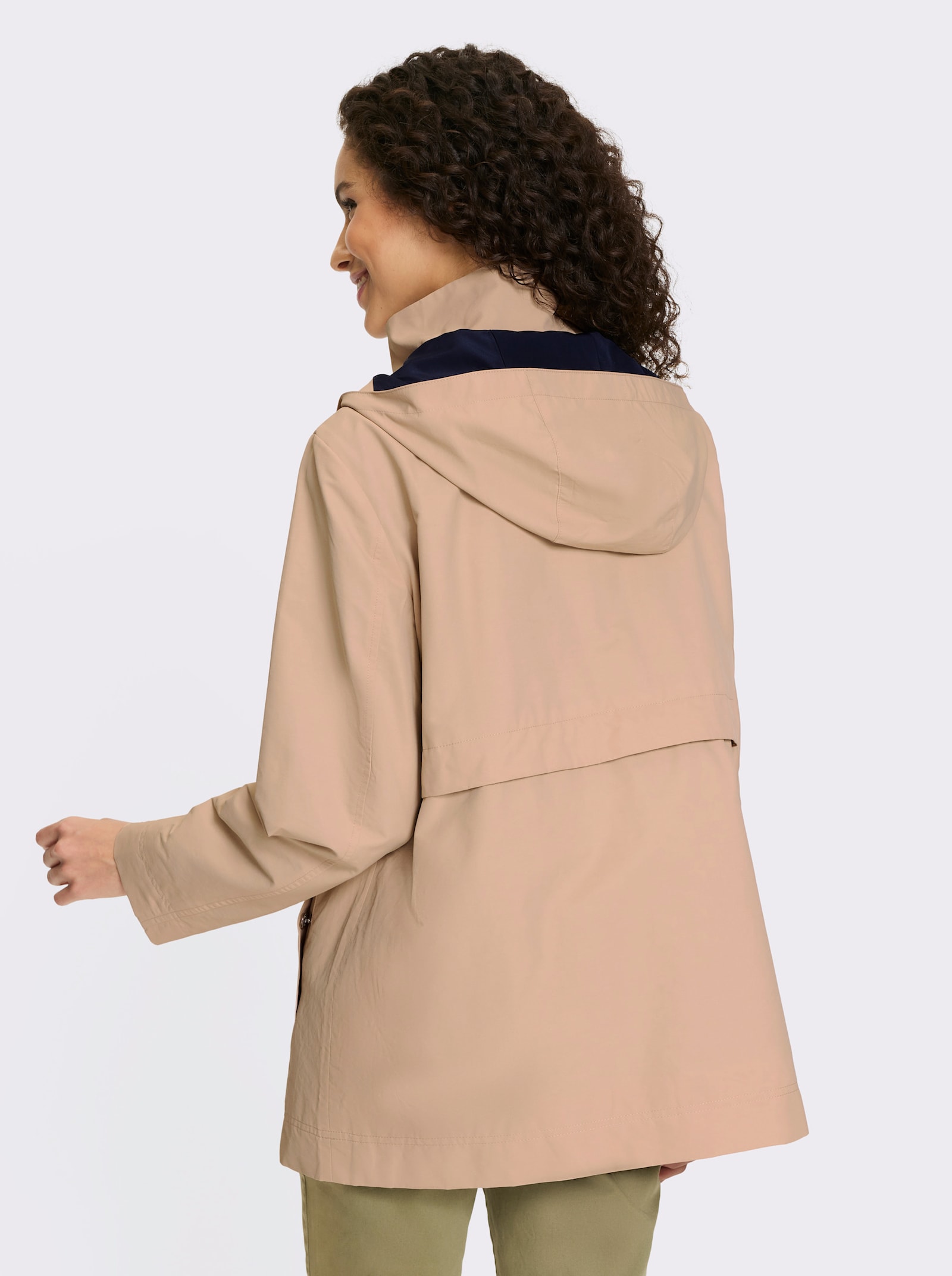 Jacke in Trenchcoat-Optik - beige