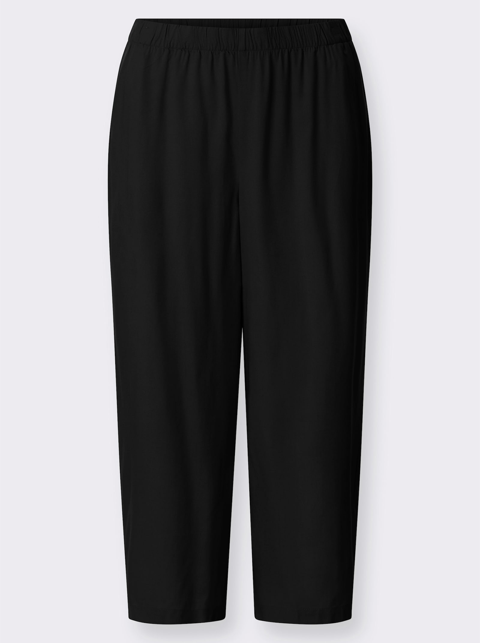 Broekrok met comfortband rondom - zwart