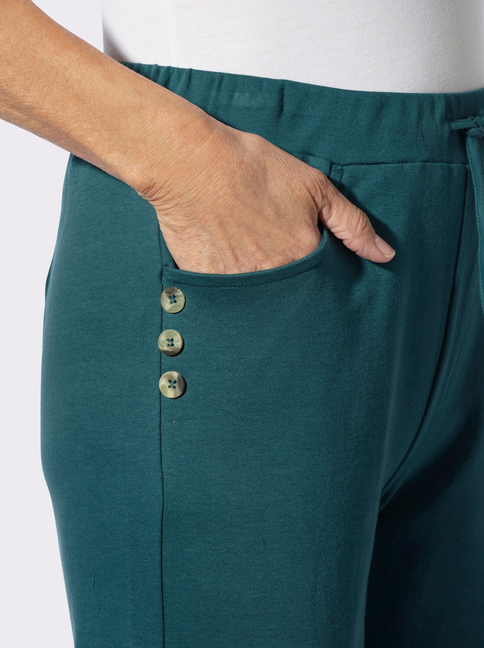 Schlupfhose in Interlock-Qualität - petrol