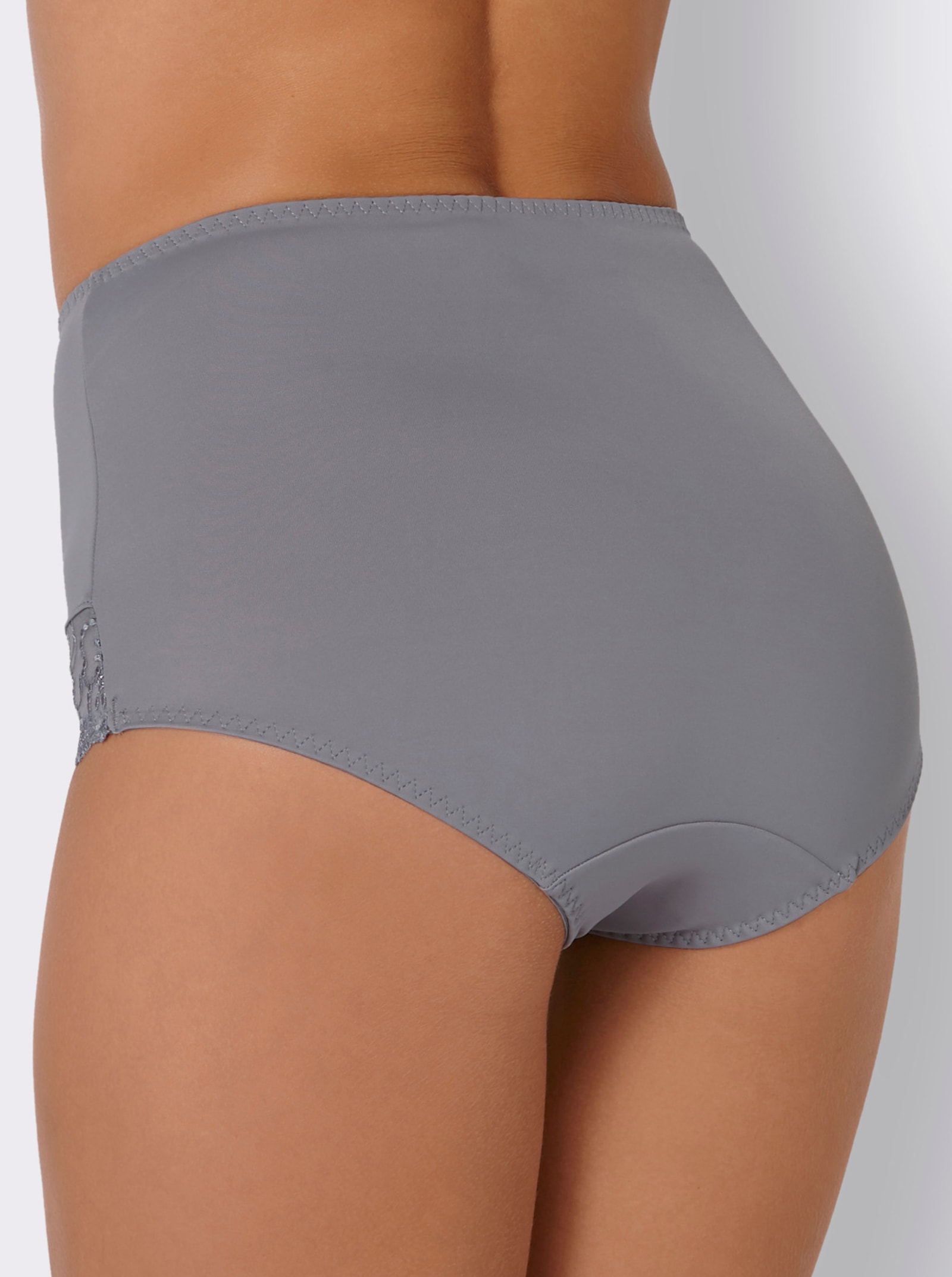 wäschepur Nohavičky, zvýš.pás, el.zakončenia - sivá