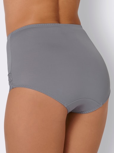 wäschepur Taillenslip mit Elastik-Abschlüssen - grau