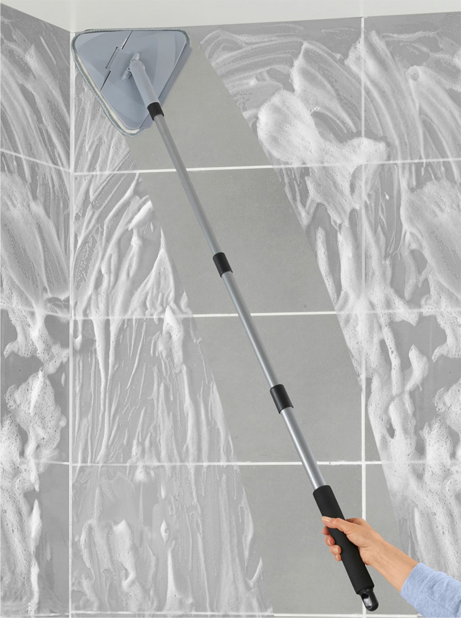 heine home Flexibler Wischmopp - grau
