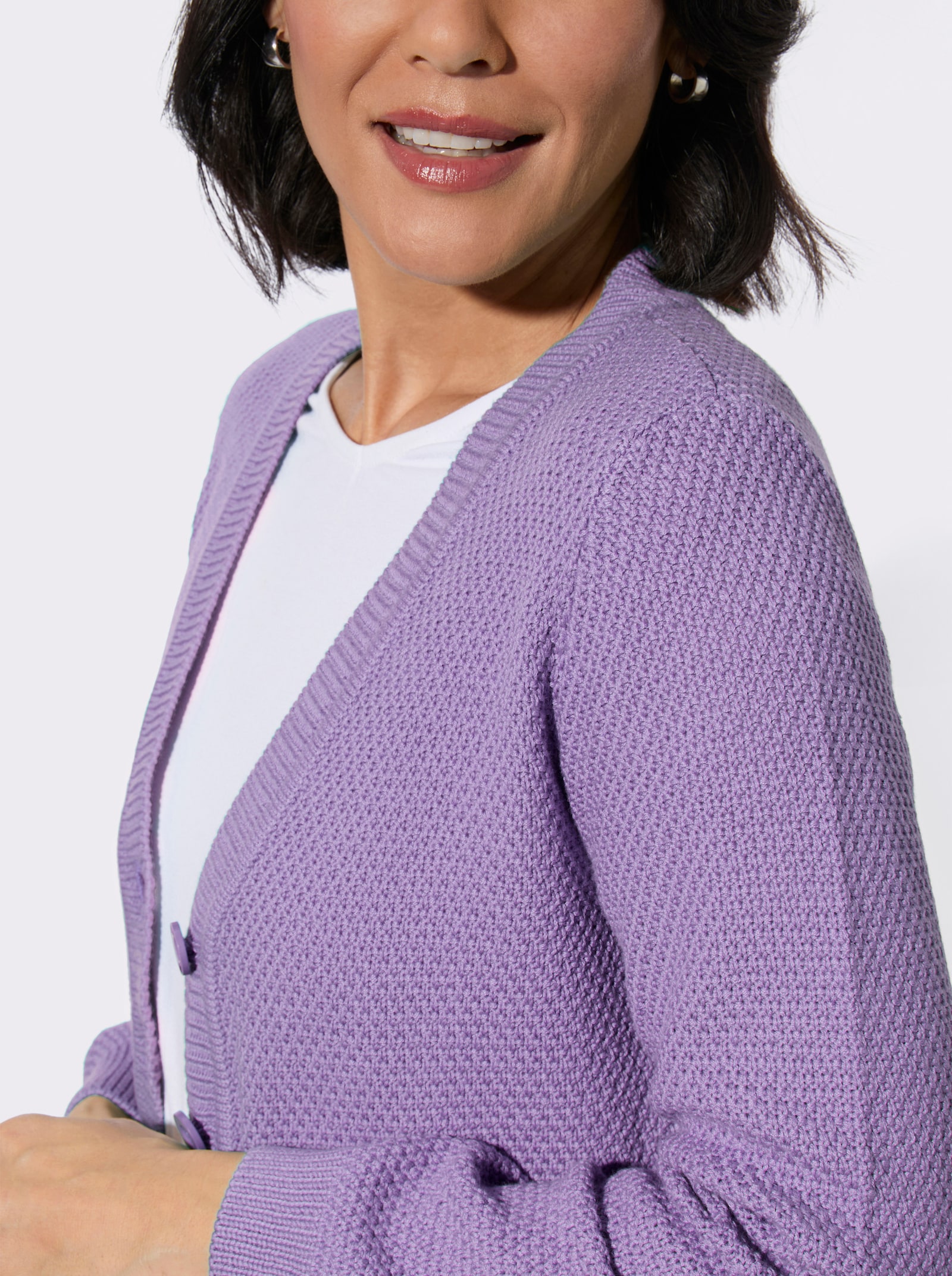 Strickjacke - lavendel