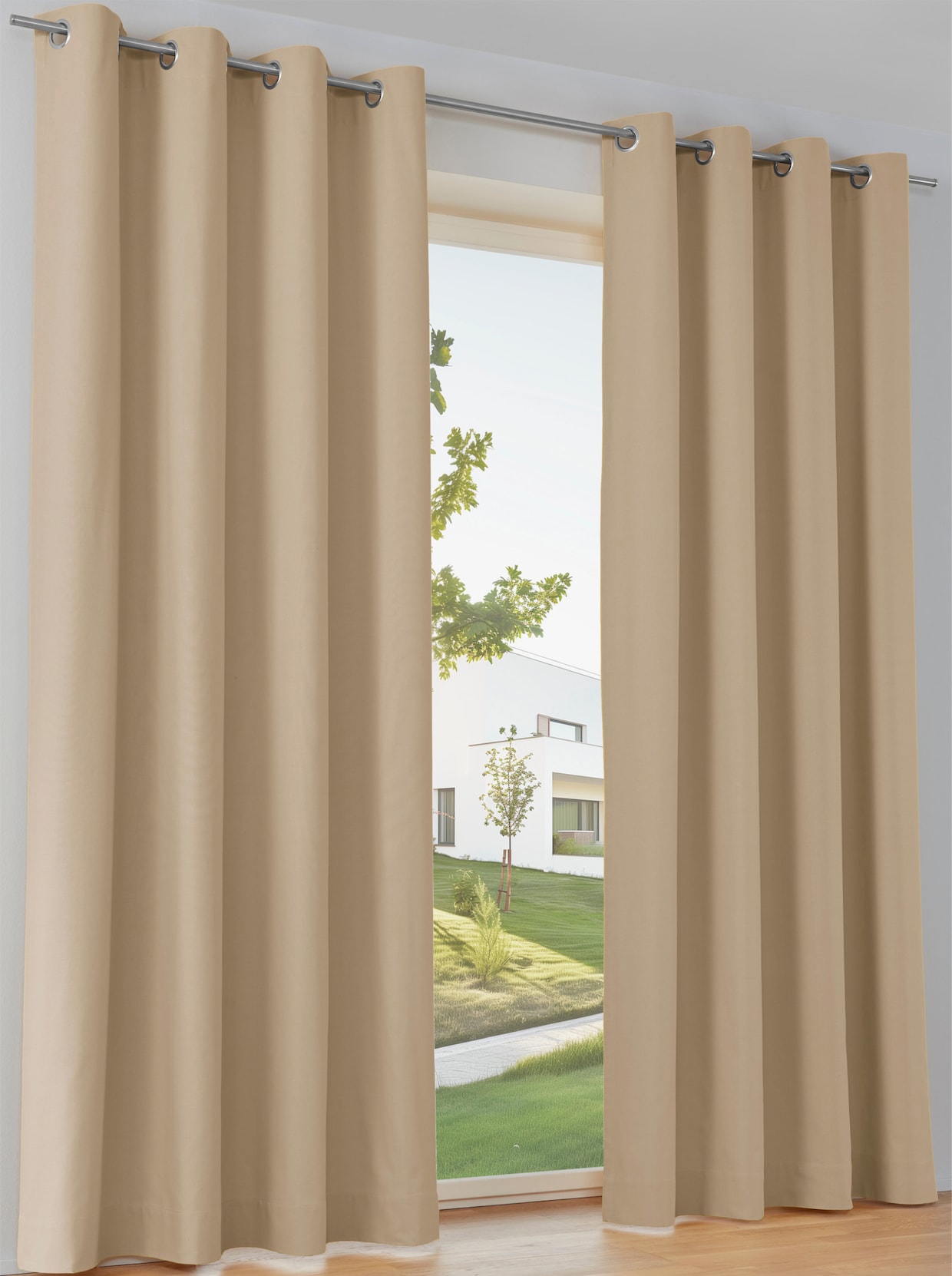 heine home gordijnen - beige