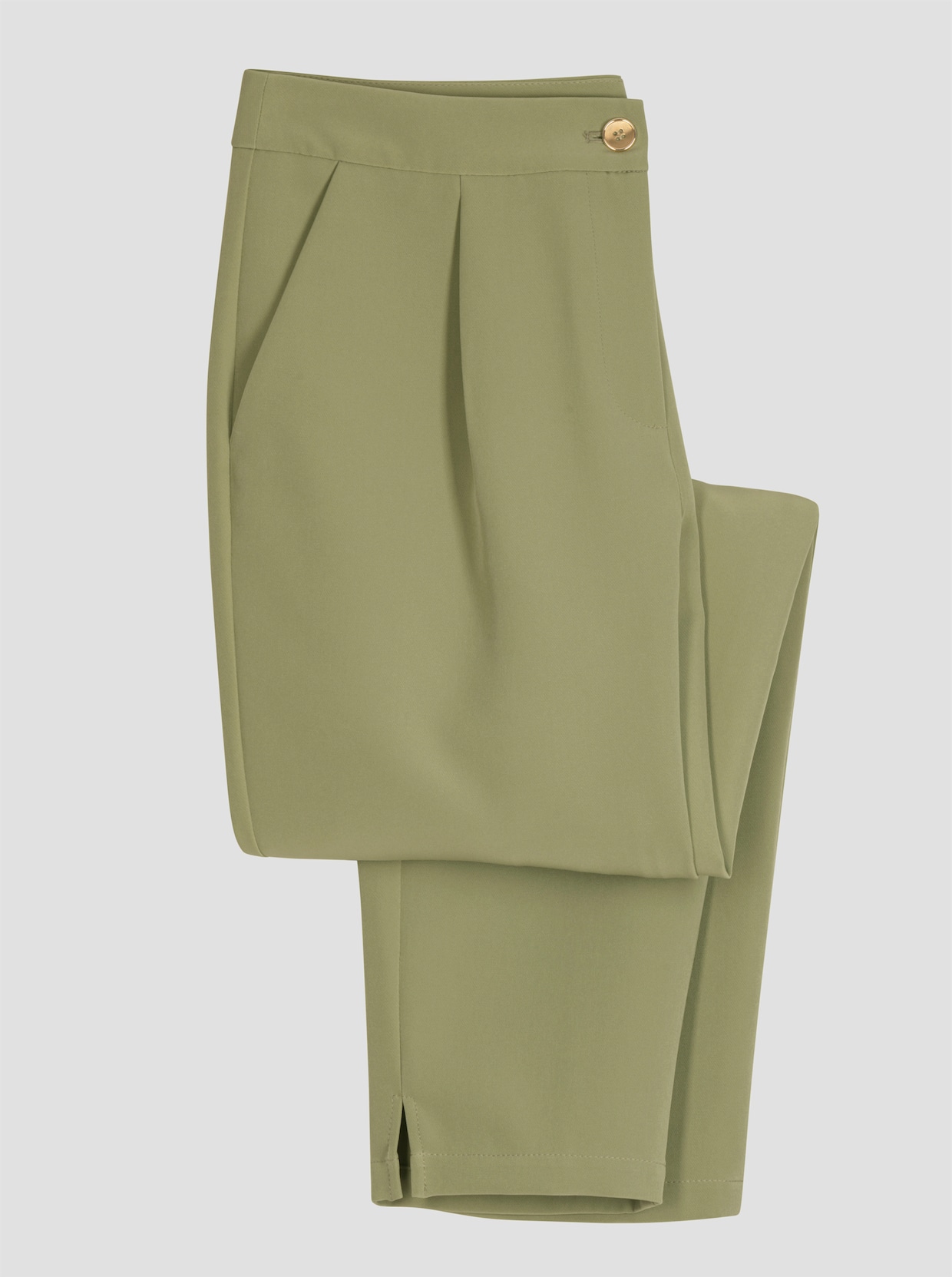 pantalon extensible - vert roseau