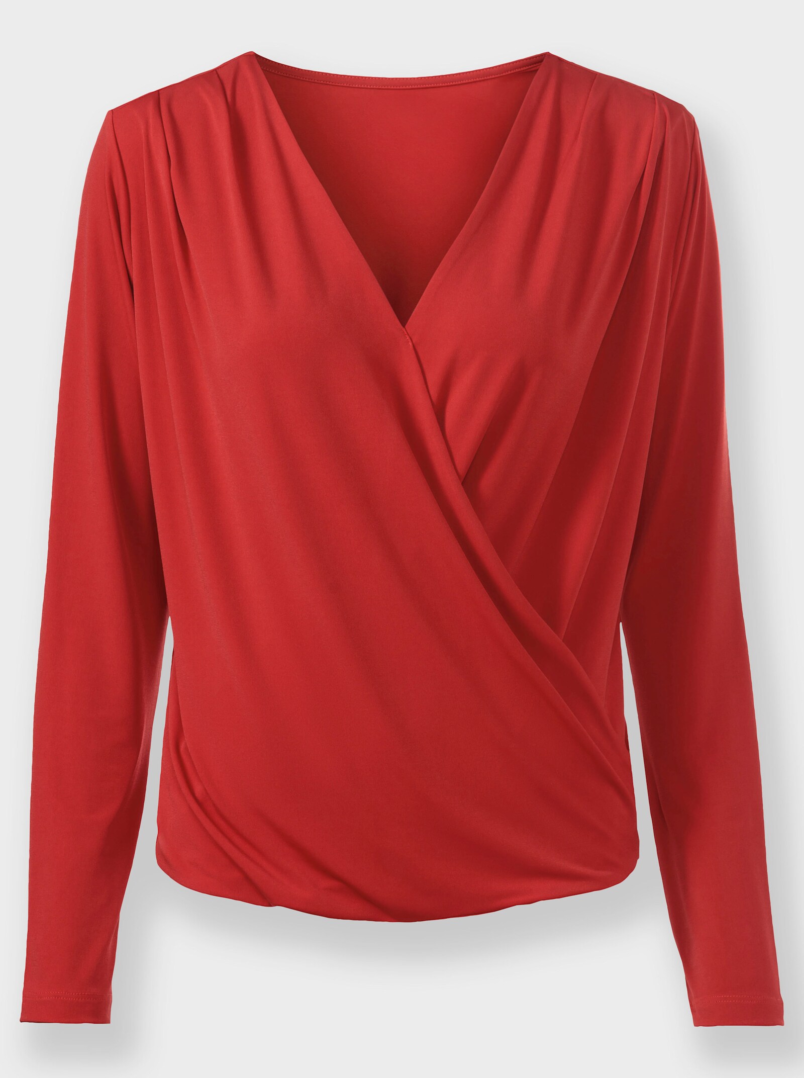 heine Wickelshirt mit Langarm - rot