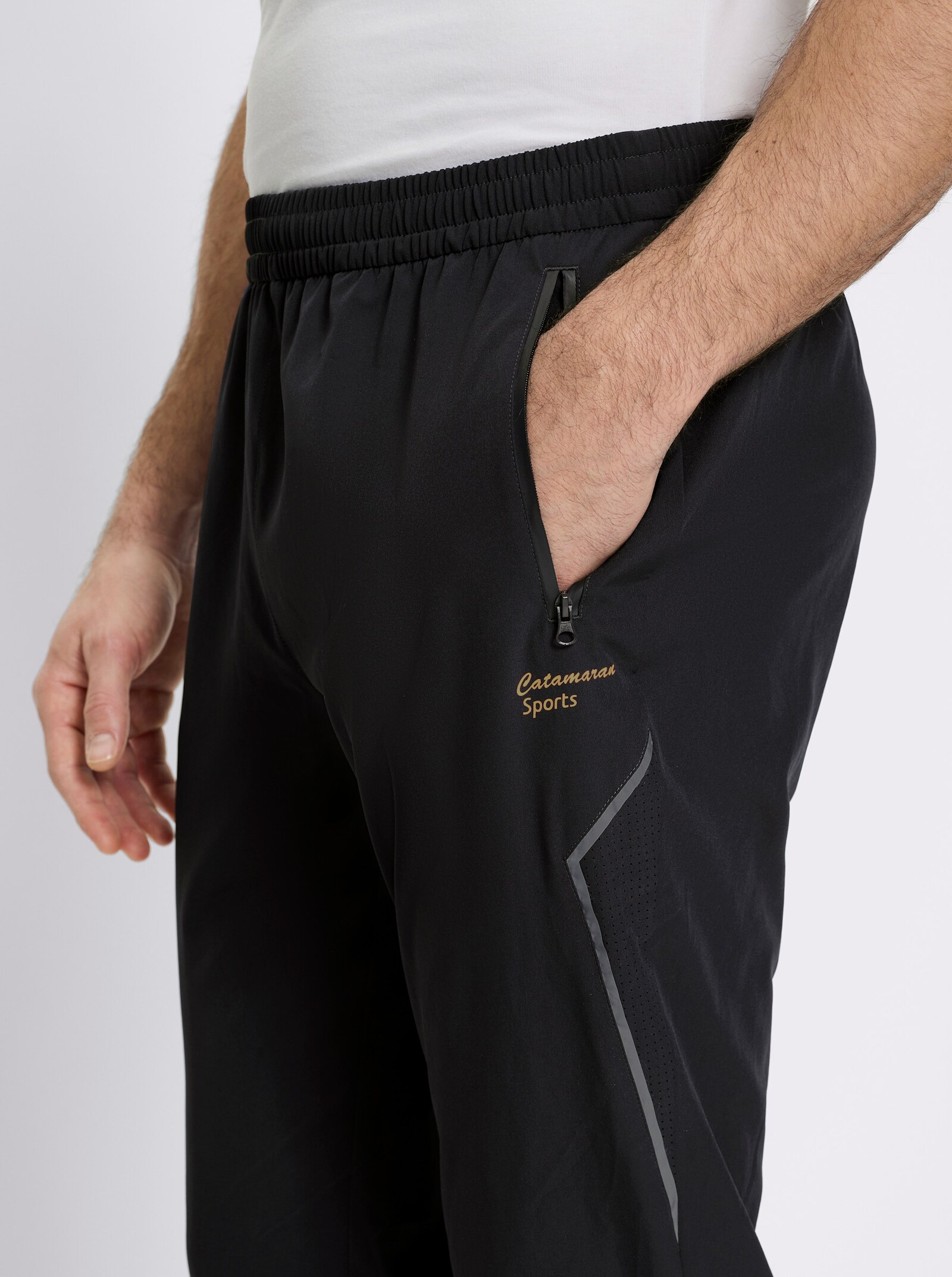 Catamaran Sports Funktionshose mit Luftlöchern - schwarz