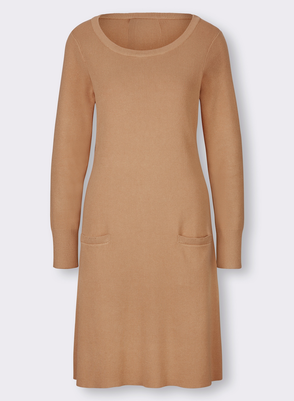 heine Strickkleid - camel