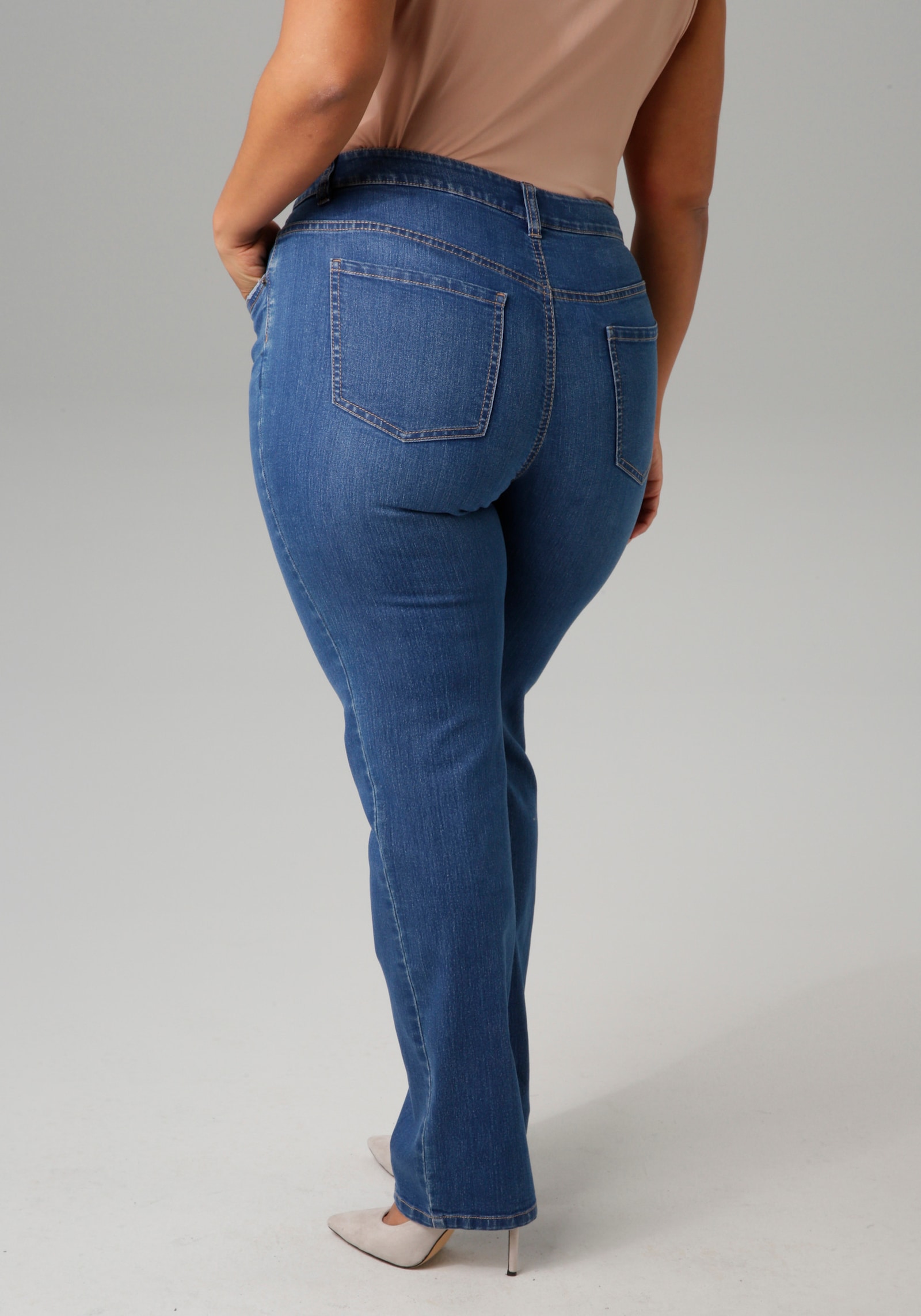 Aniston PLUS Straight-Jeans - blue used