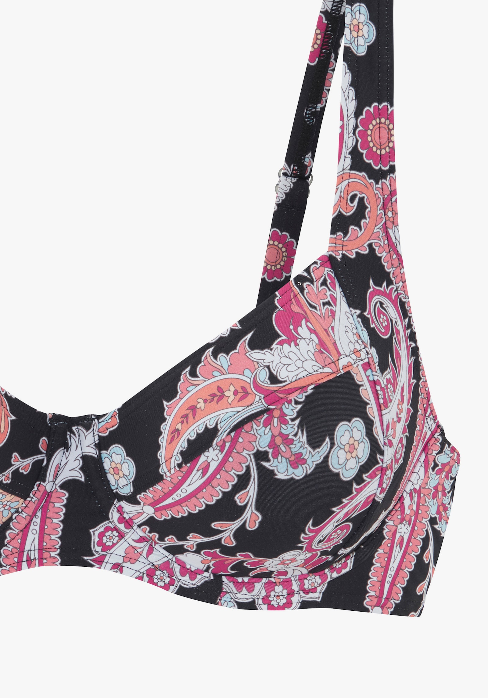 Sunseeker Bügel-Bikini-Top - schwarz bedruckt
