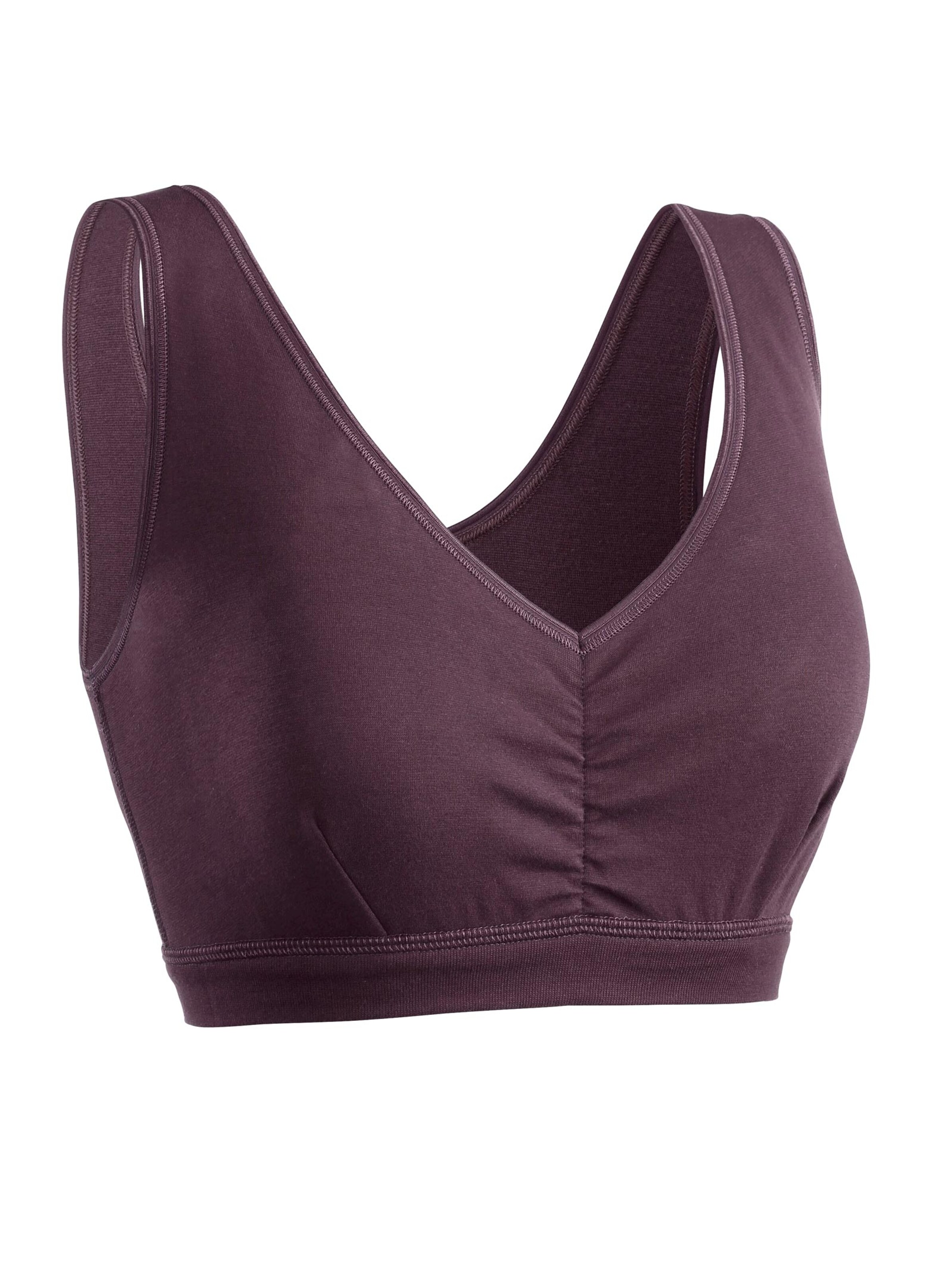 Bustier - aubergine + schwarz
