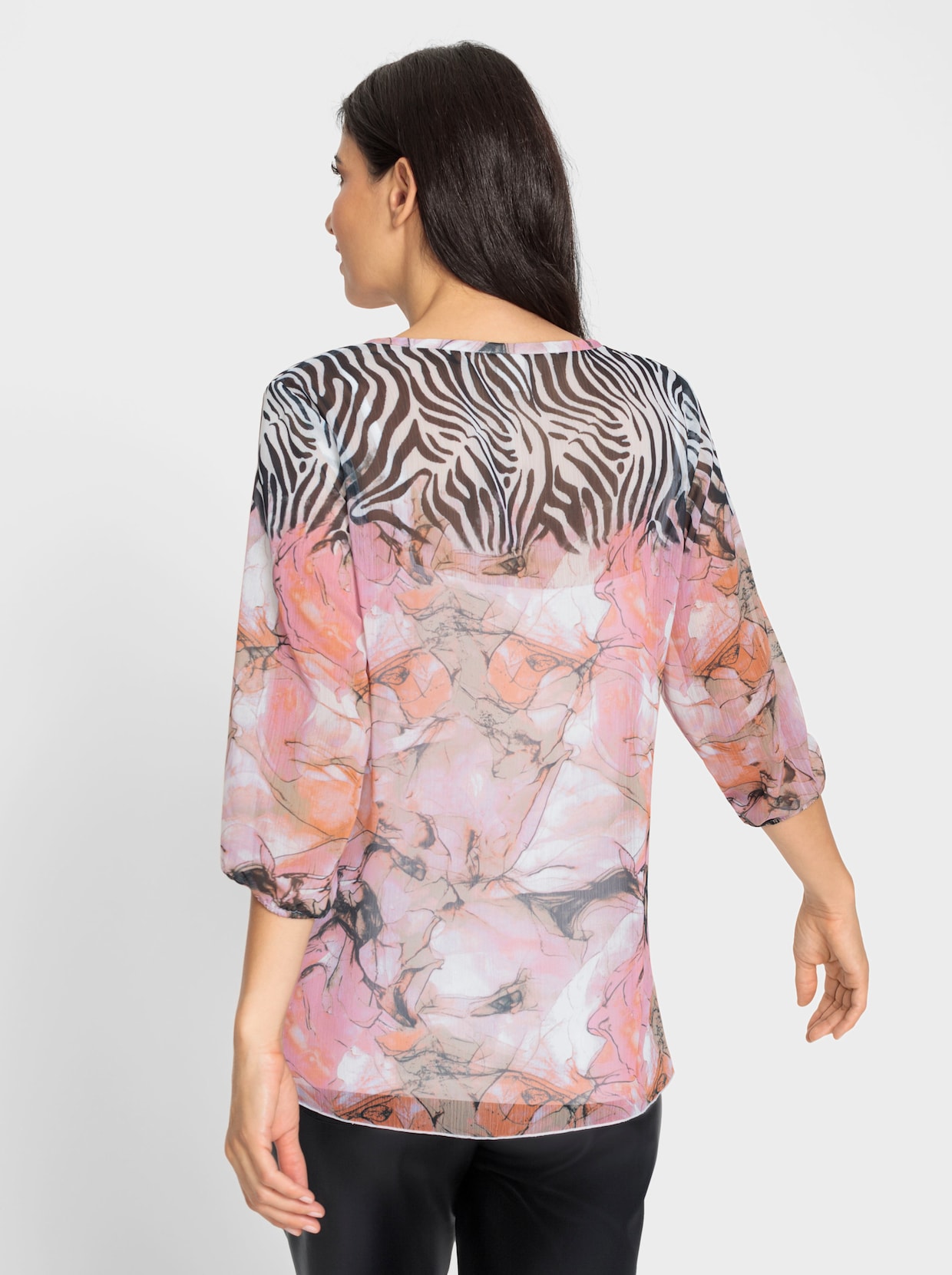 heine Blouse met print - lila/roze bedrukt