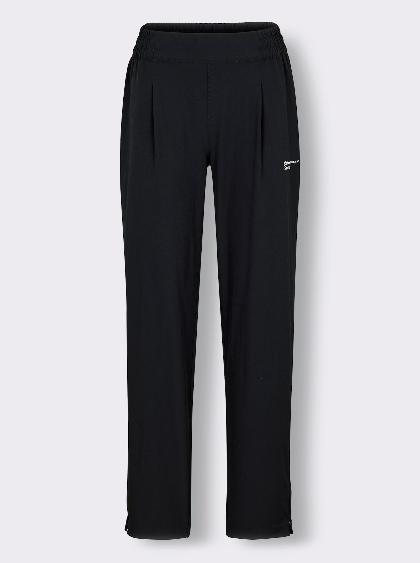 Catamaran Sports Funktionshose mit Reißverschluss am Beinabschluss - schwarz