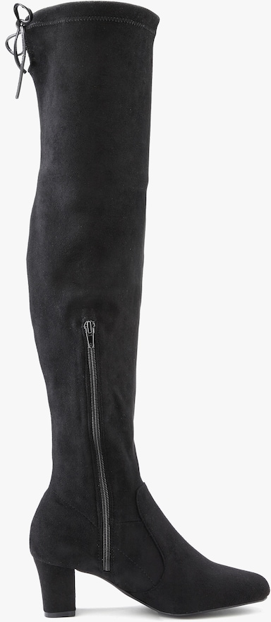 LASCANA Overkneestiefel - schwarz