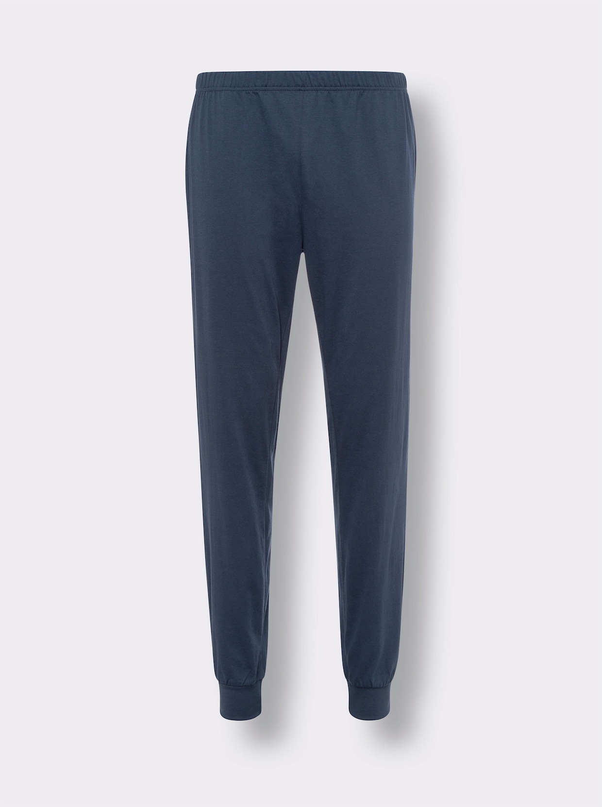 Pyjama - donkerblauw/oker gestreept