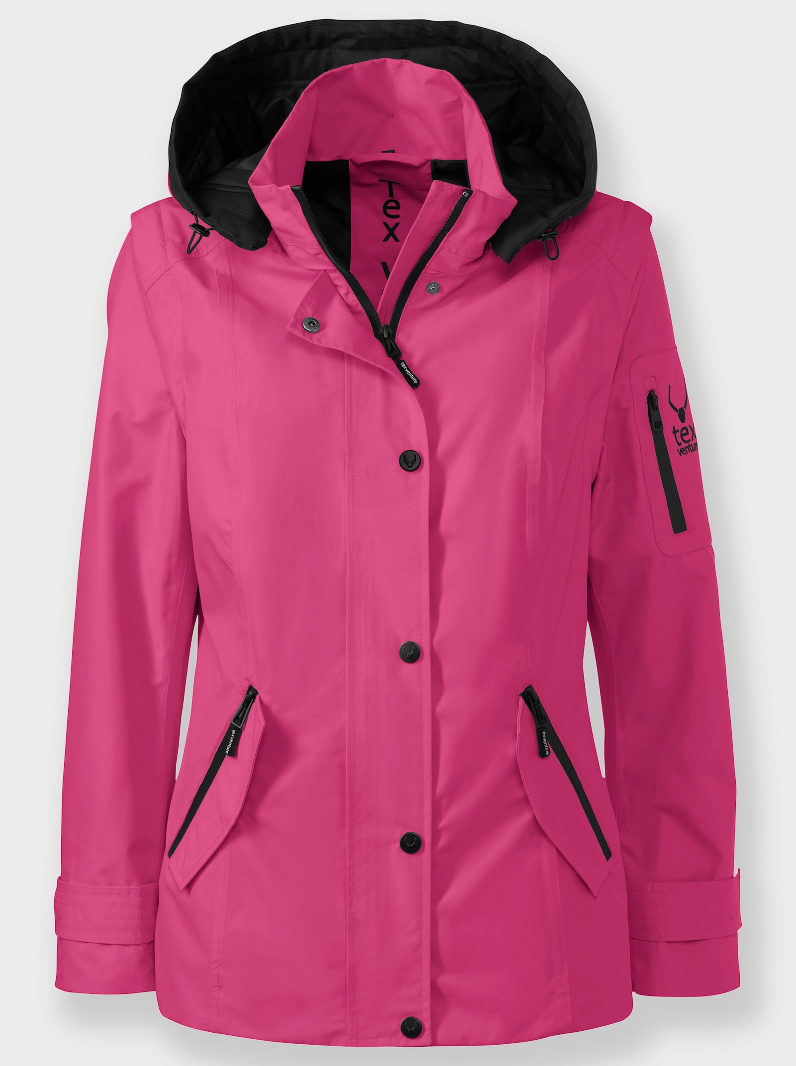 Funktionsjacke mit abnehmbaren Ärmeln - fuchsia
