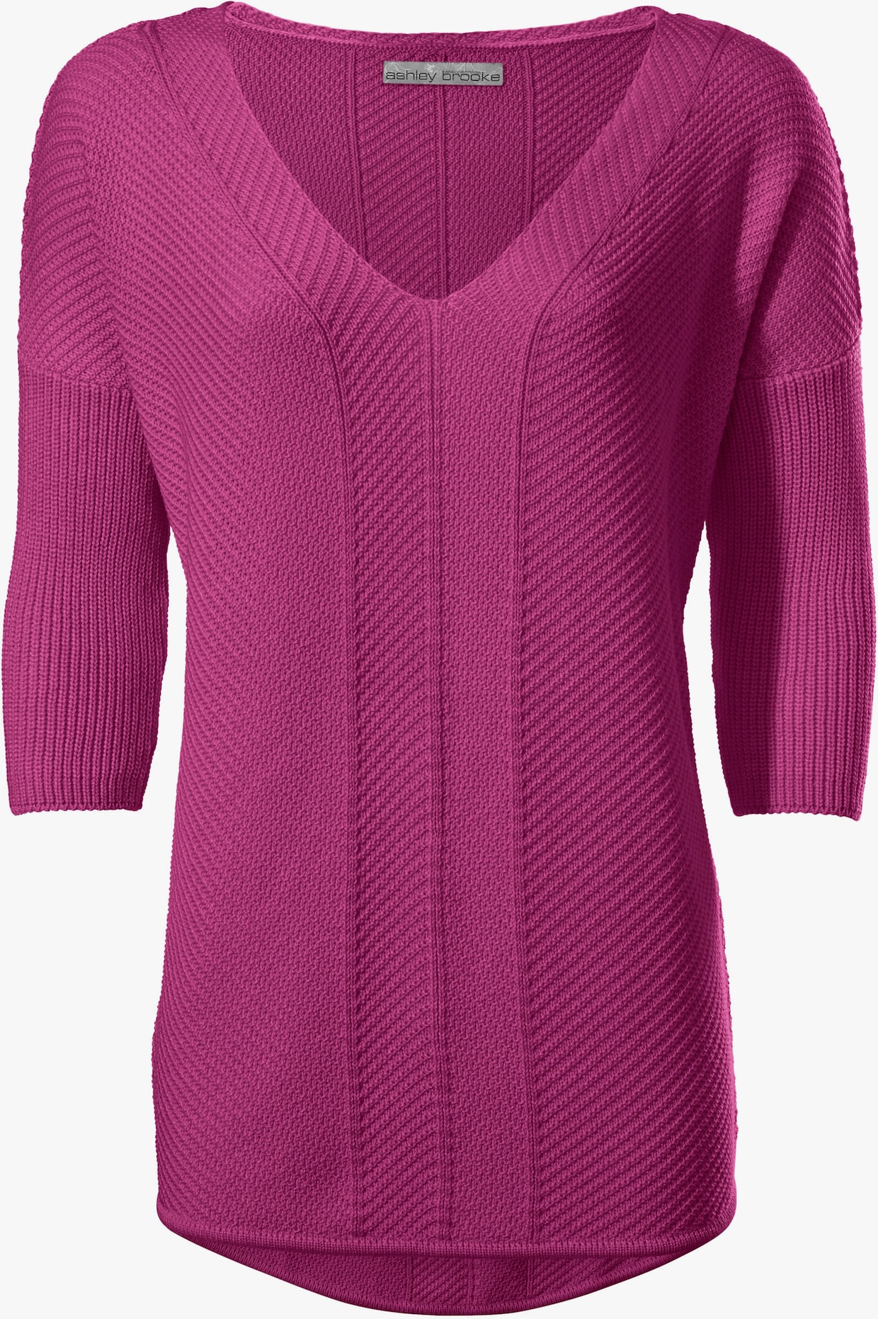 heine Pullover met V-hals - pink