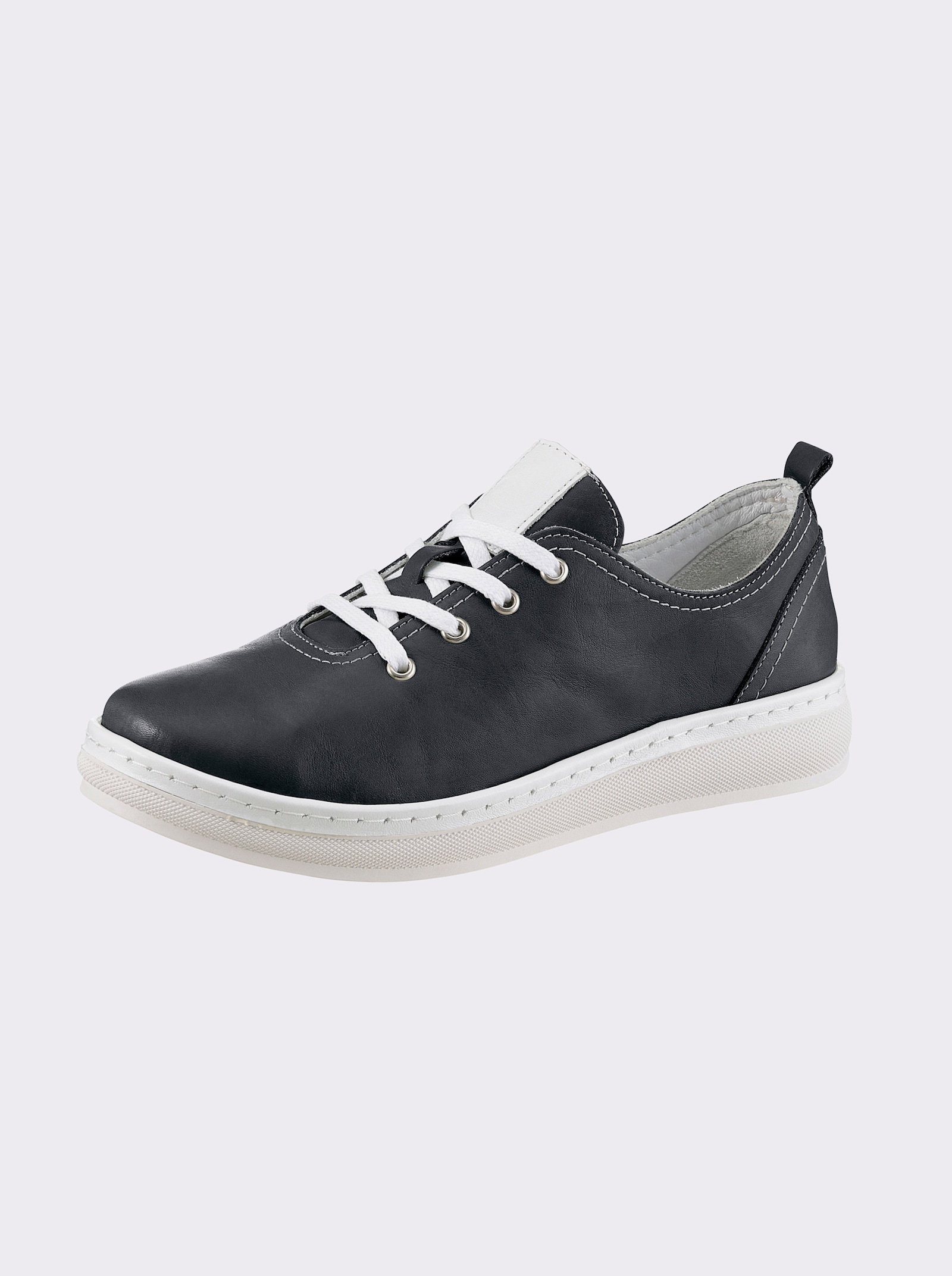 Andrea Conti Sneaker in Leder-Qualität - marine