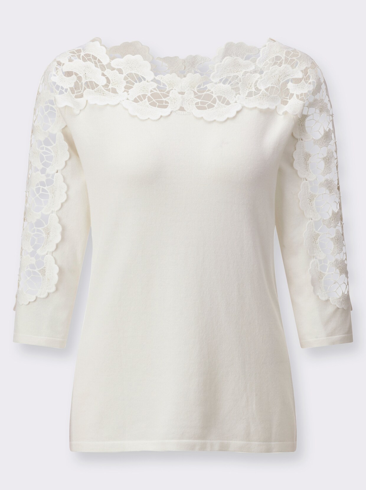 3/4 Arm-Pullover - ecru