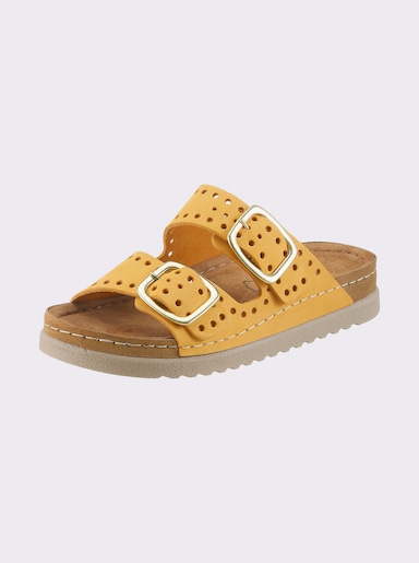 Mubb Pantolette mit Trittdämpfung - gelb