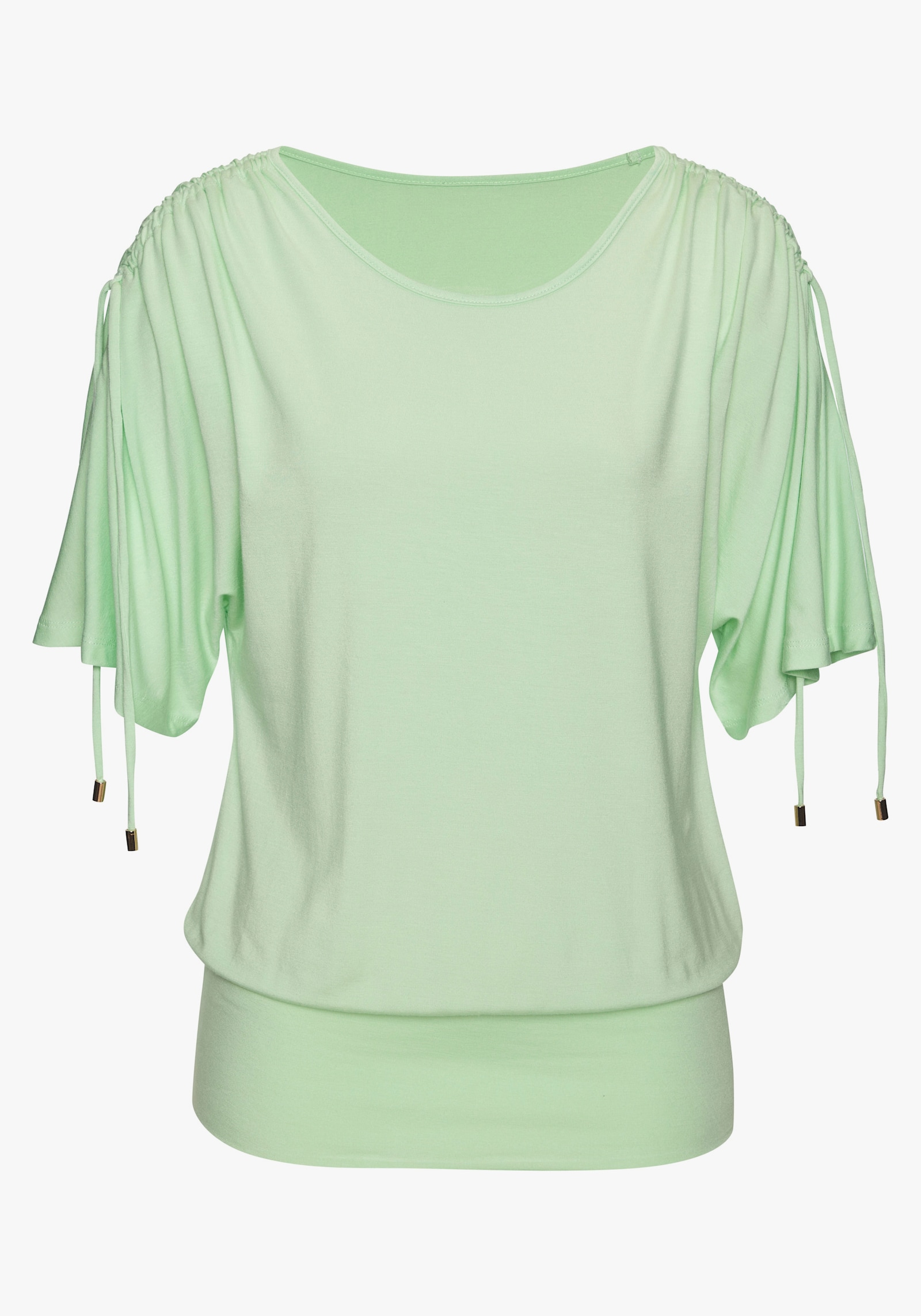 LASCANA T-shirt à encolure ronde - citron vert