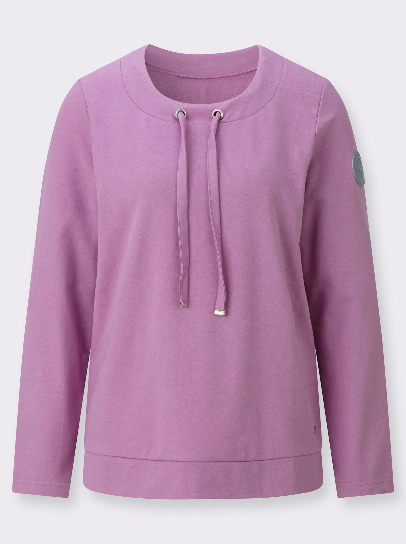 Sweatshirt mit Bindeband - orchidee
