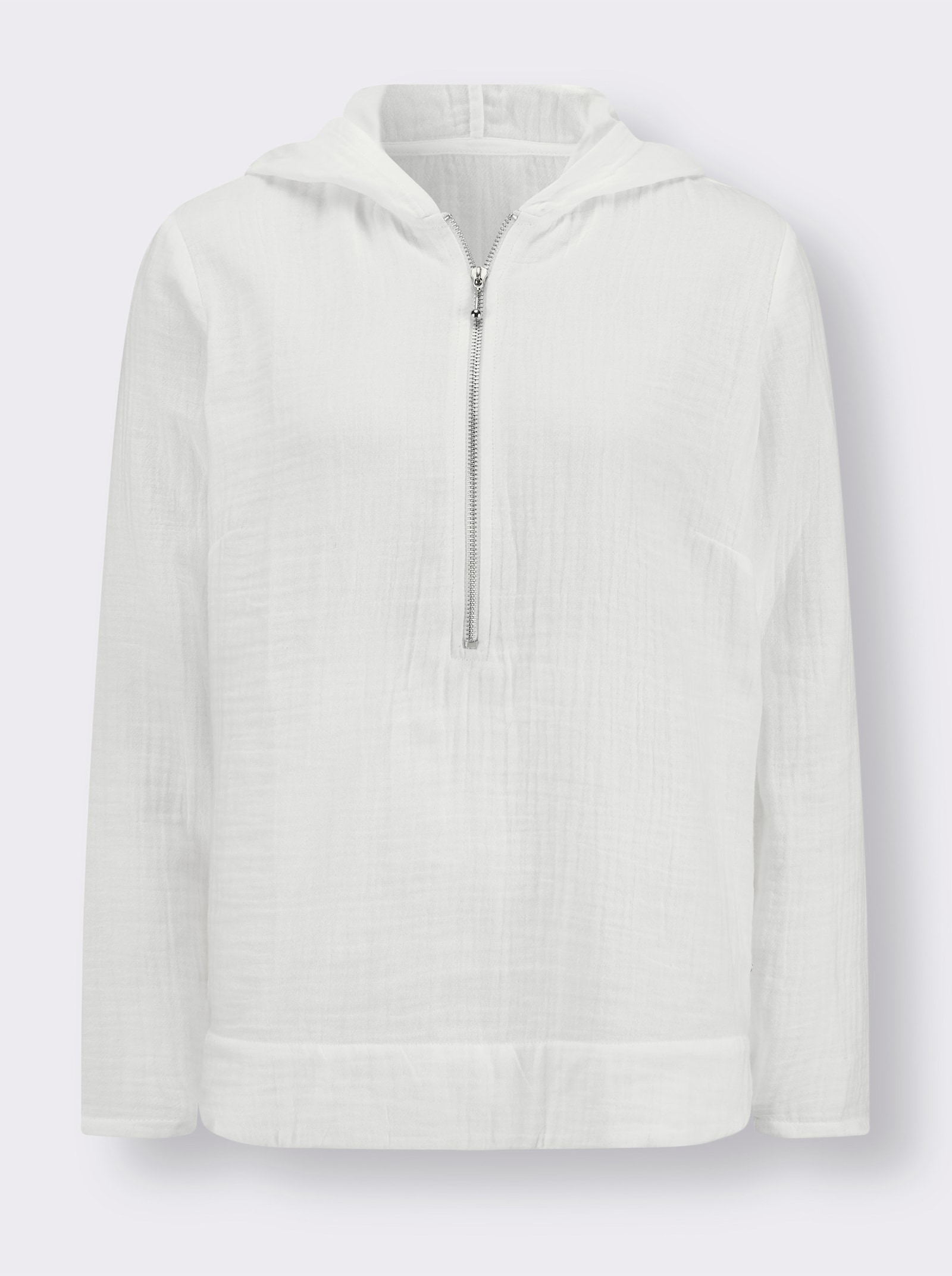 Blúzka, dl.rukávy, kap. - biela