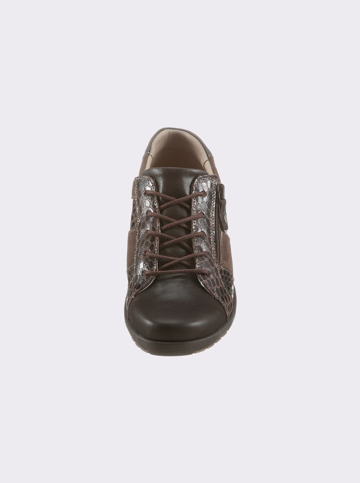 Suave Schnürschuh - braun-taupe