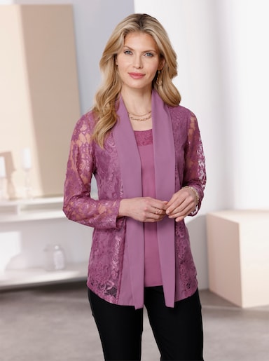 2-in-1-Bluse - violett