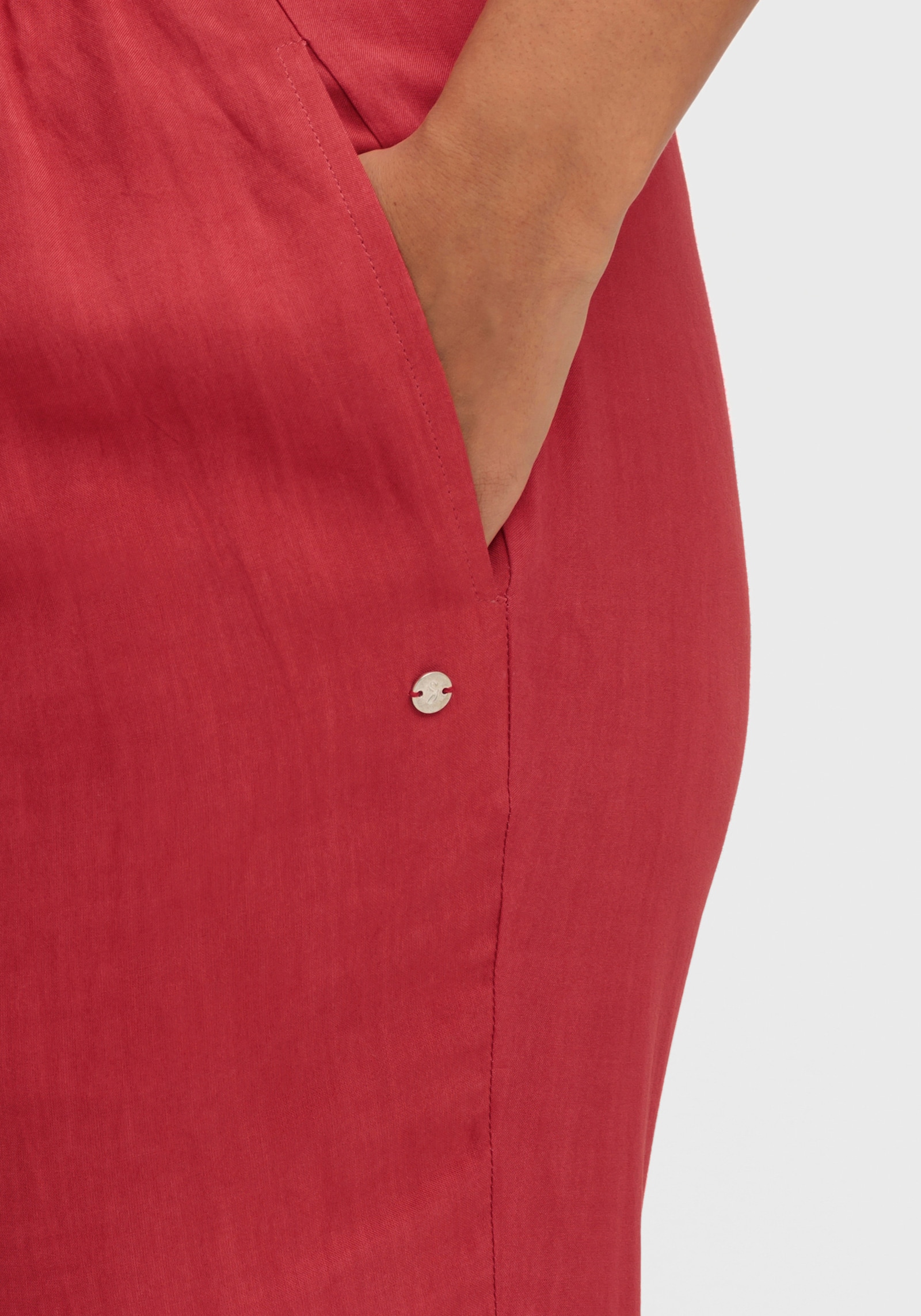 sheego 7/8-Hose mit Schlupfbund - erdbeere