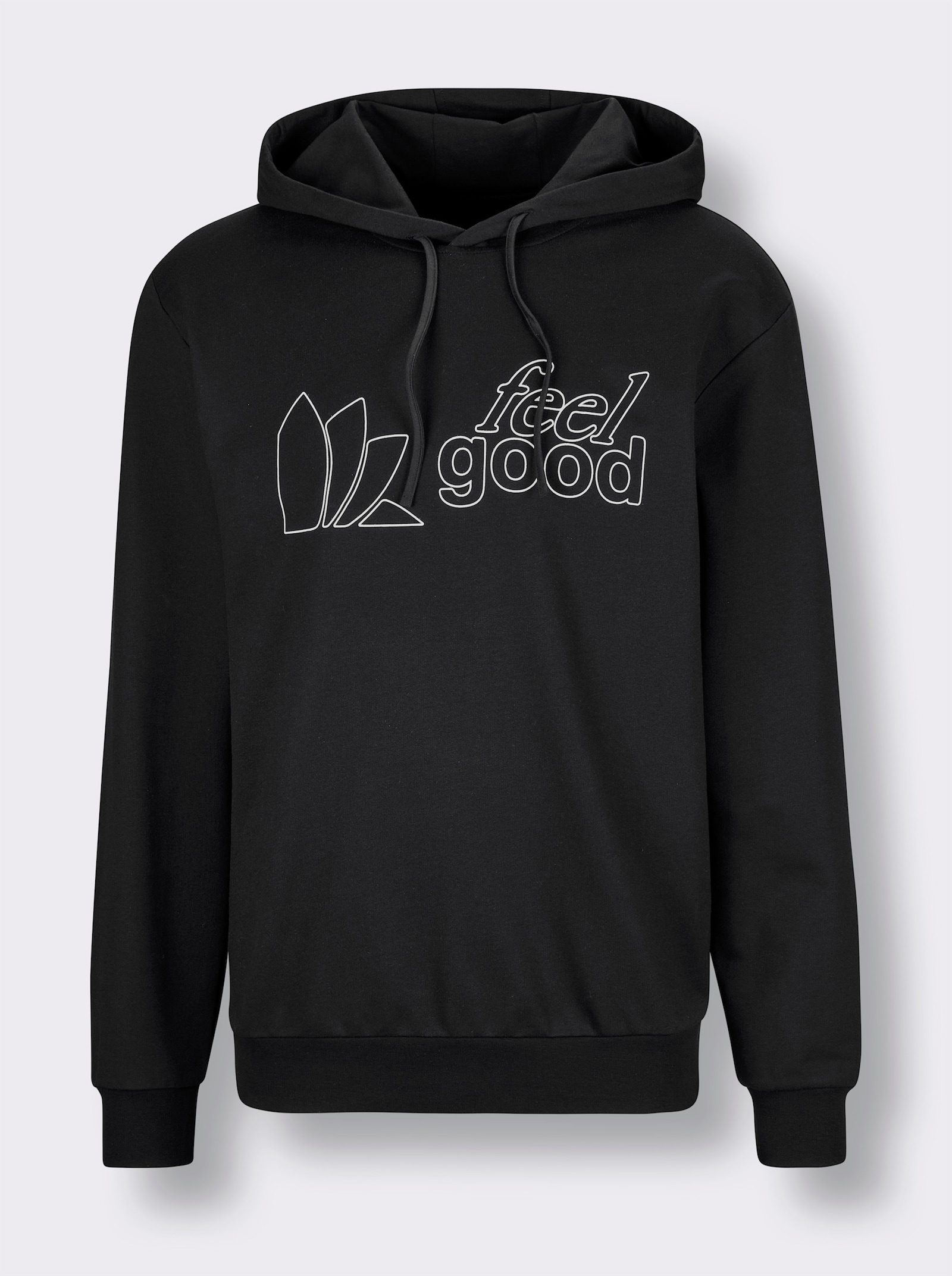 feel good Sweatshirt - schwarz-weiß