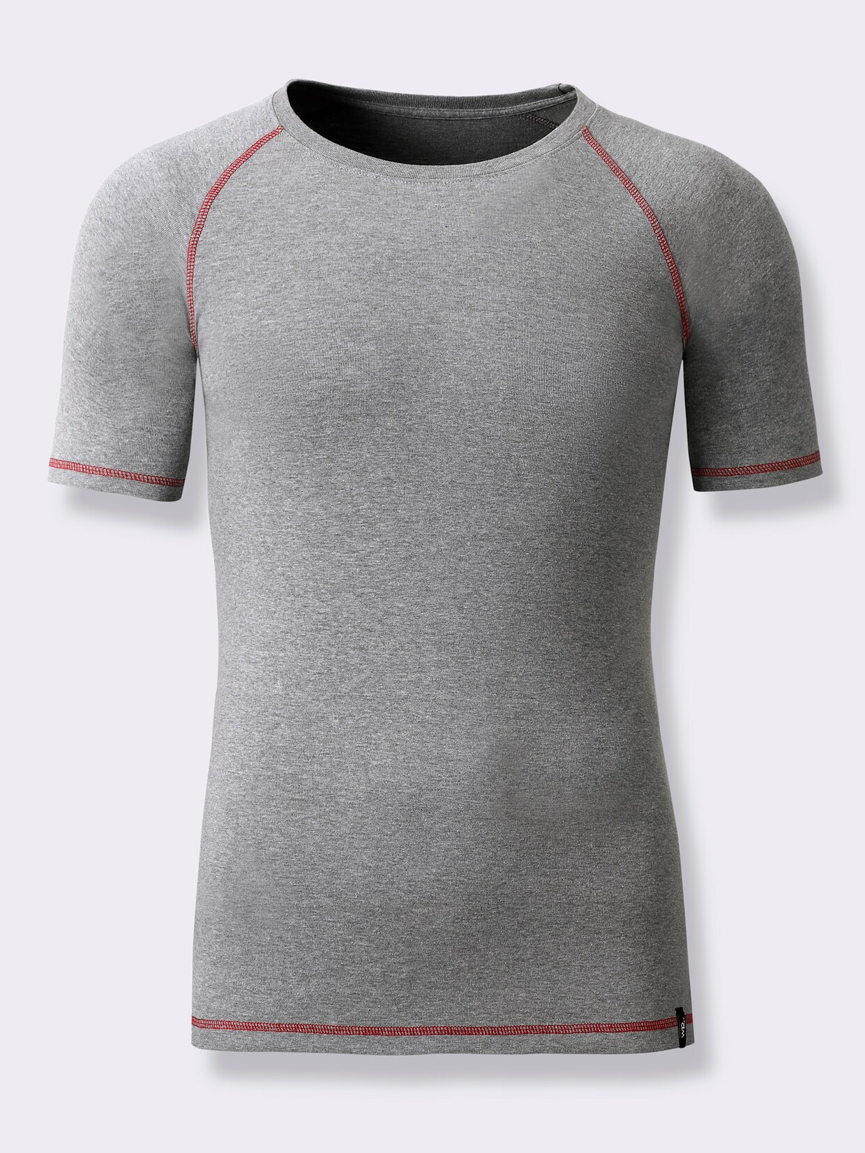 wäschepur men Shirt - antraciet gemêleerd