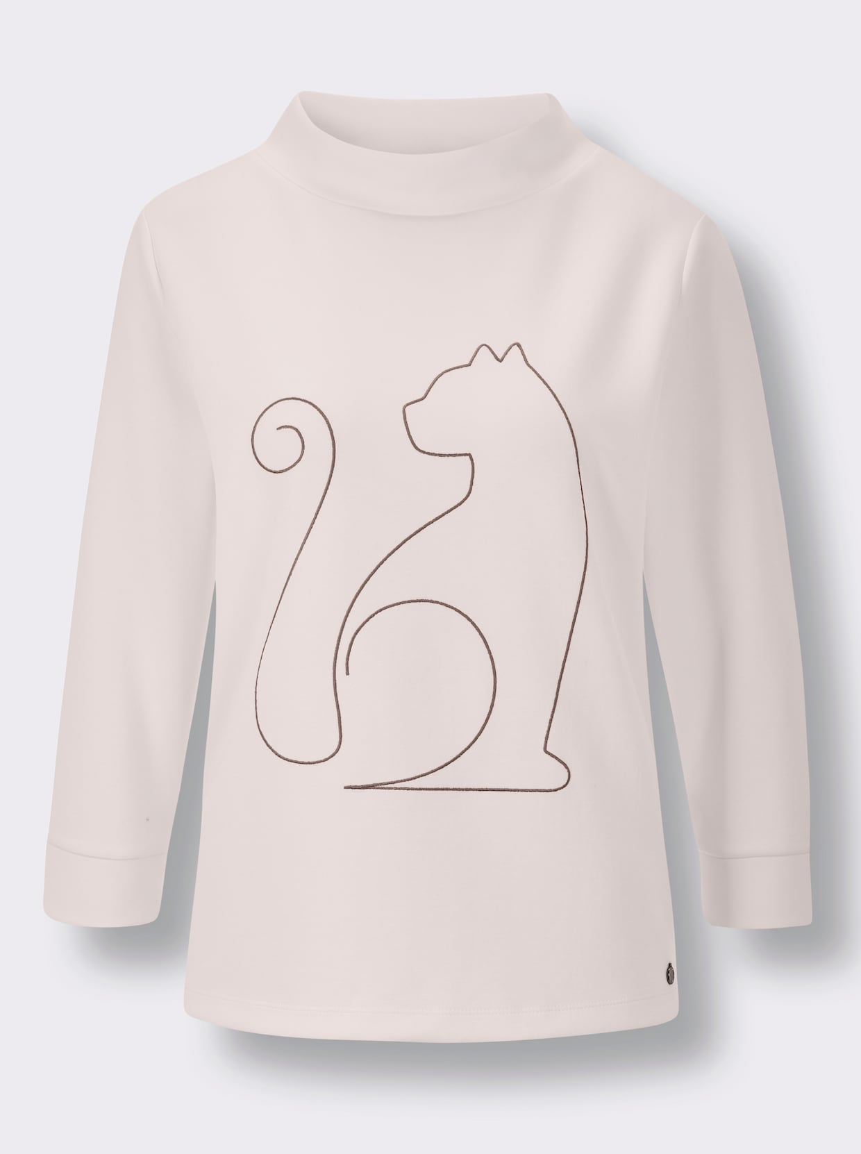 CREATION L PREMIUM Stehkragenshirt - ecru