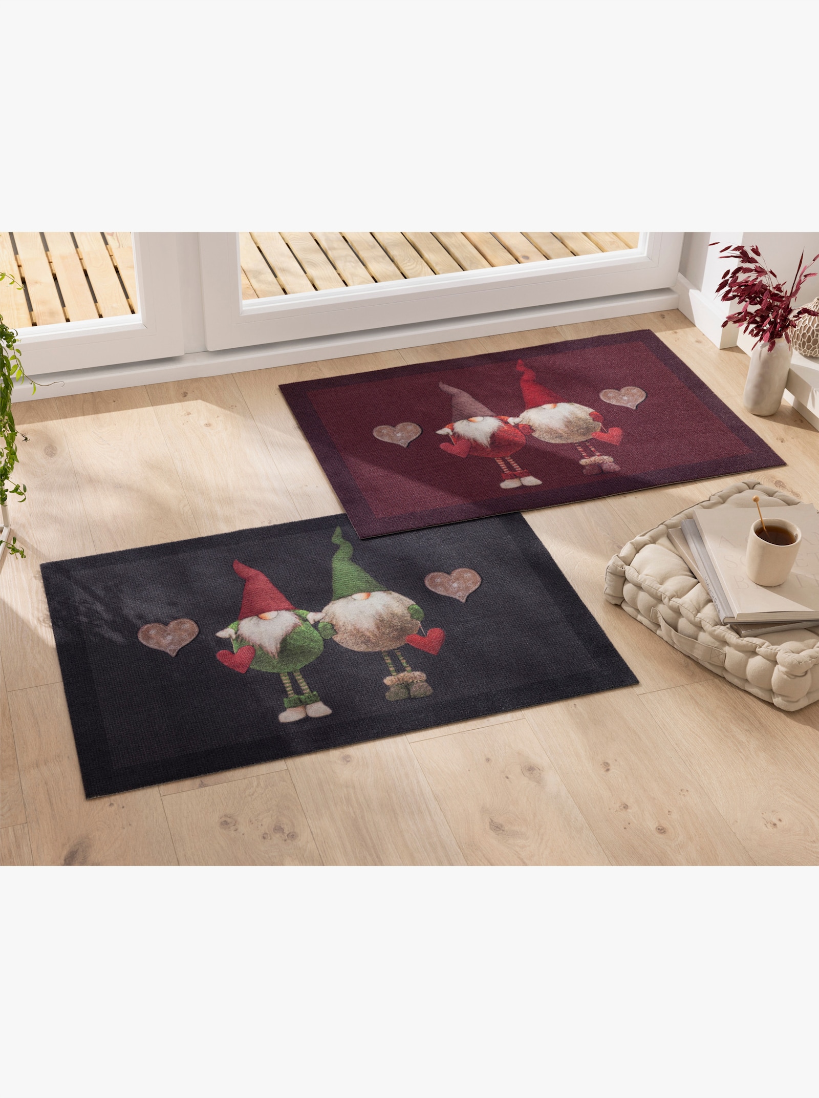 Fußmatte - anthrazit-grün