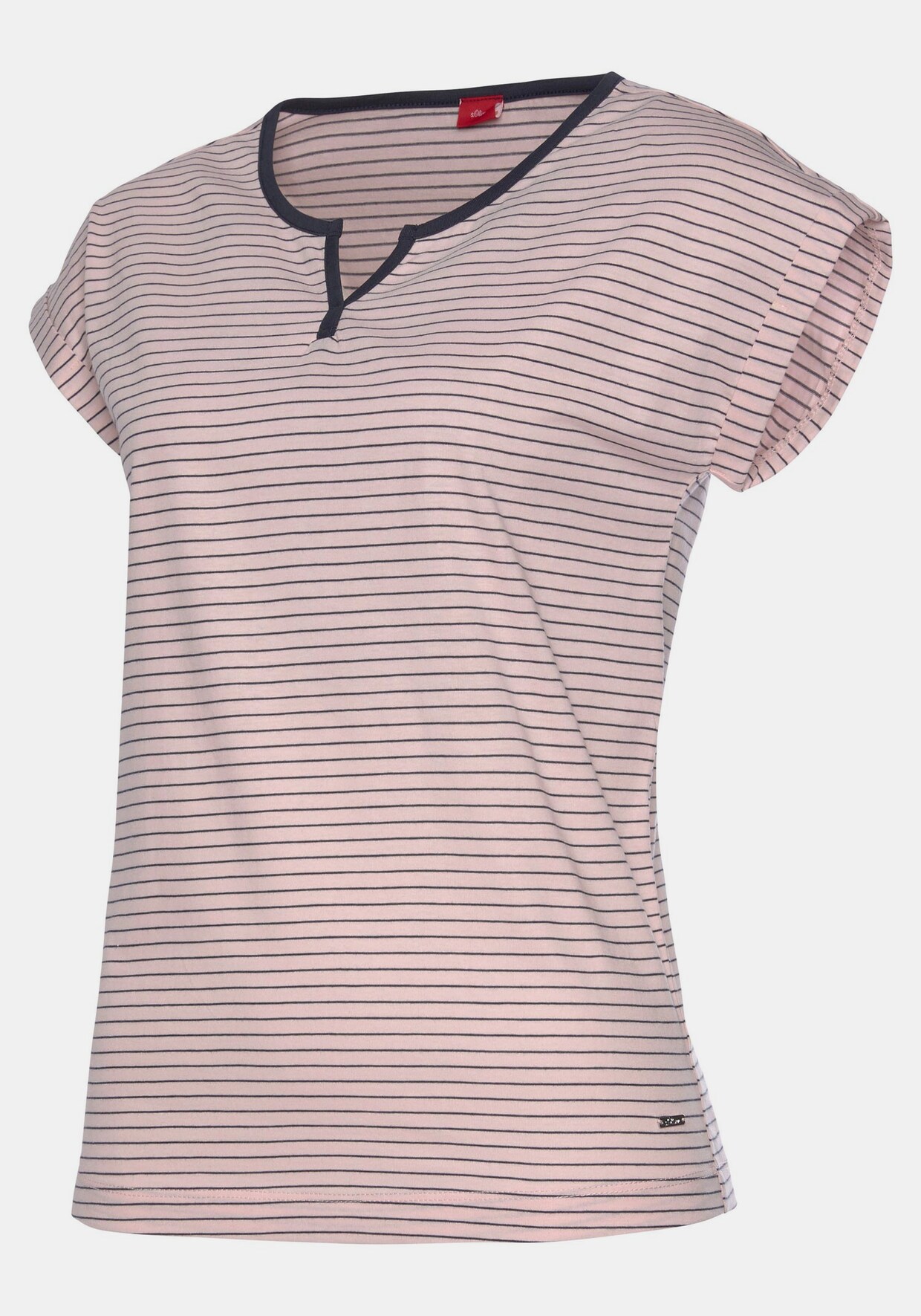 s.Oliver Pyjamaoberteil - rosa-gestreift